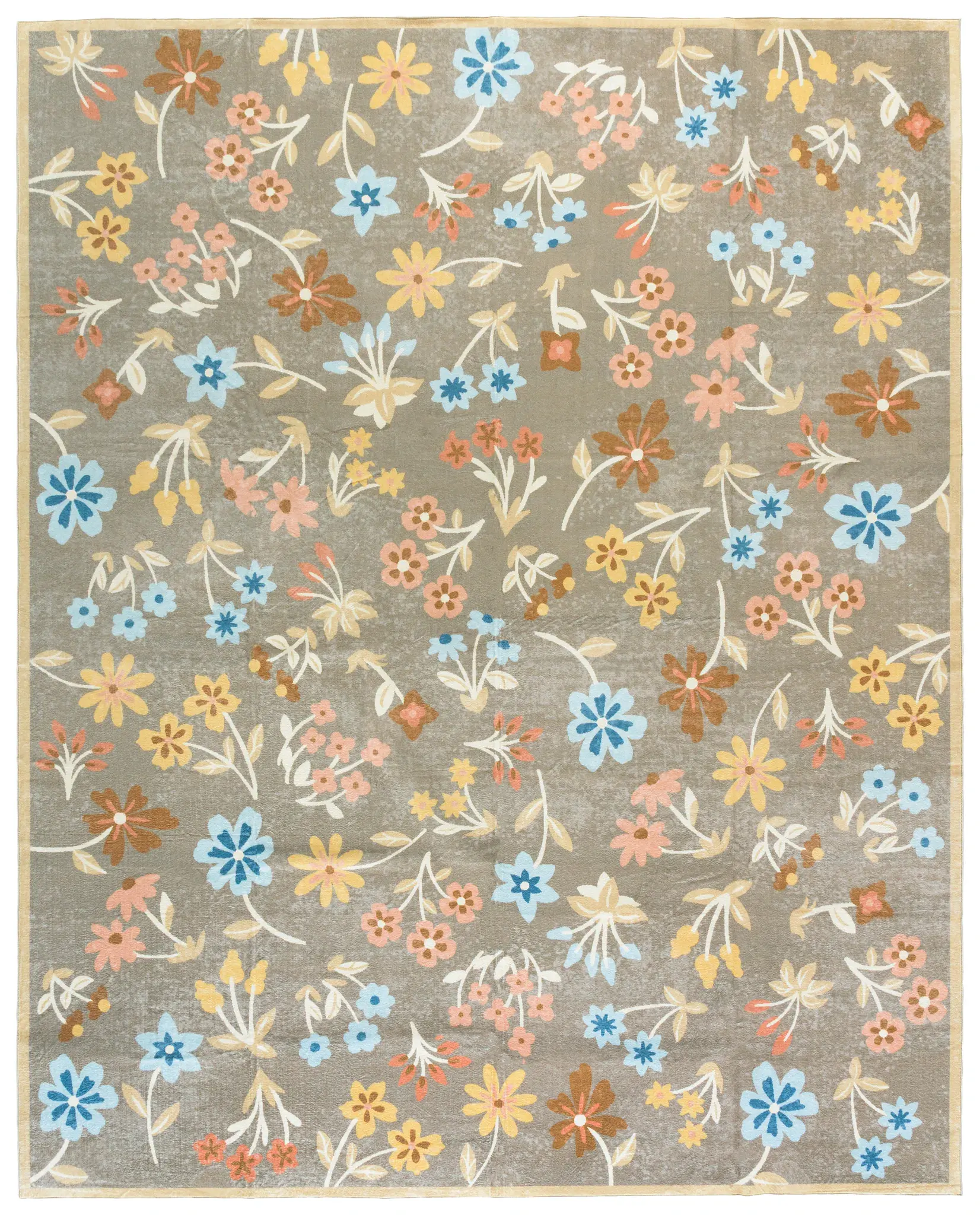 Martha Stewart Scattered Floral Washable Rug