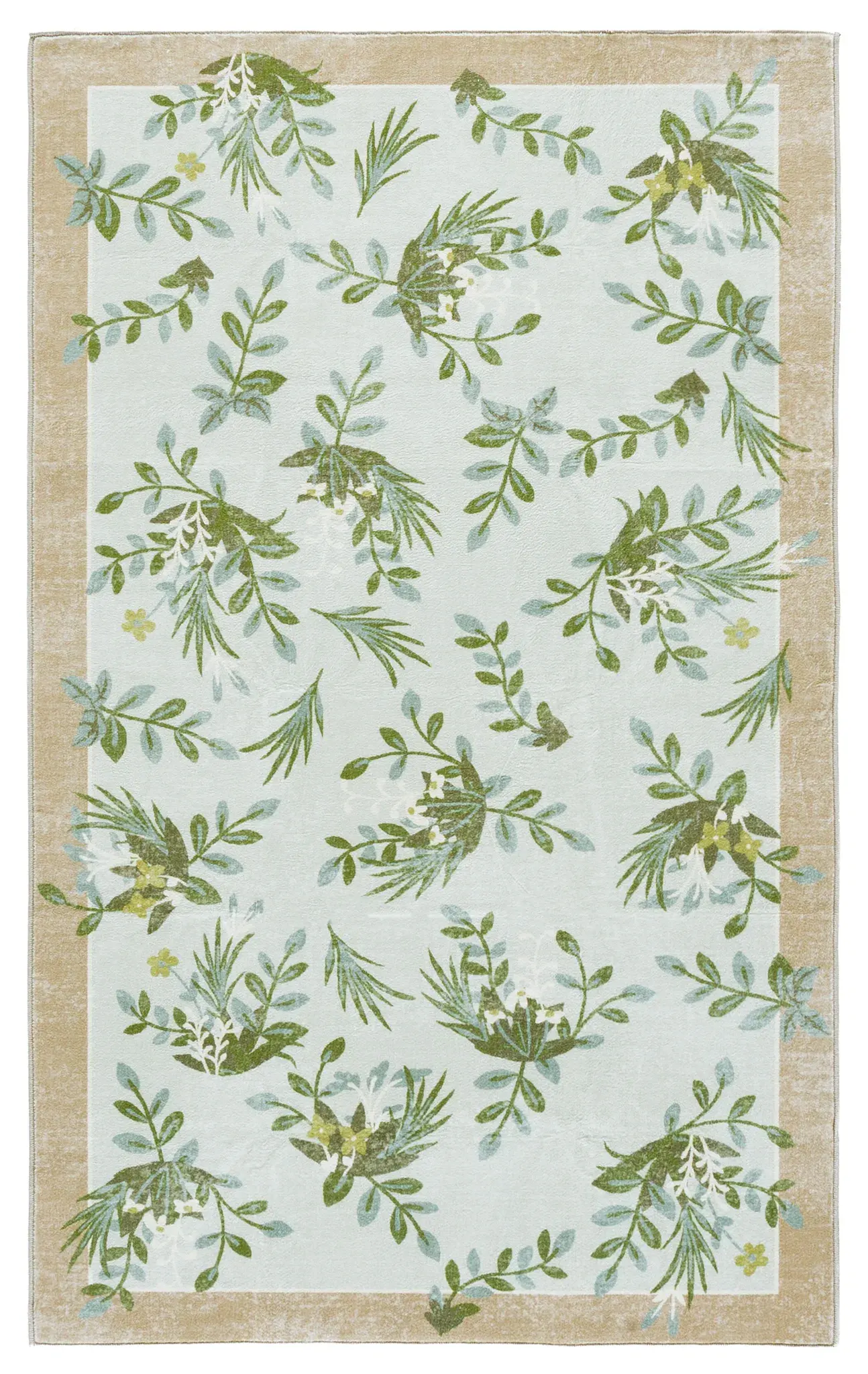 Martha Stewart Botanical Sprig Washable Rug