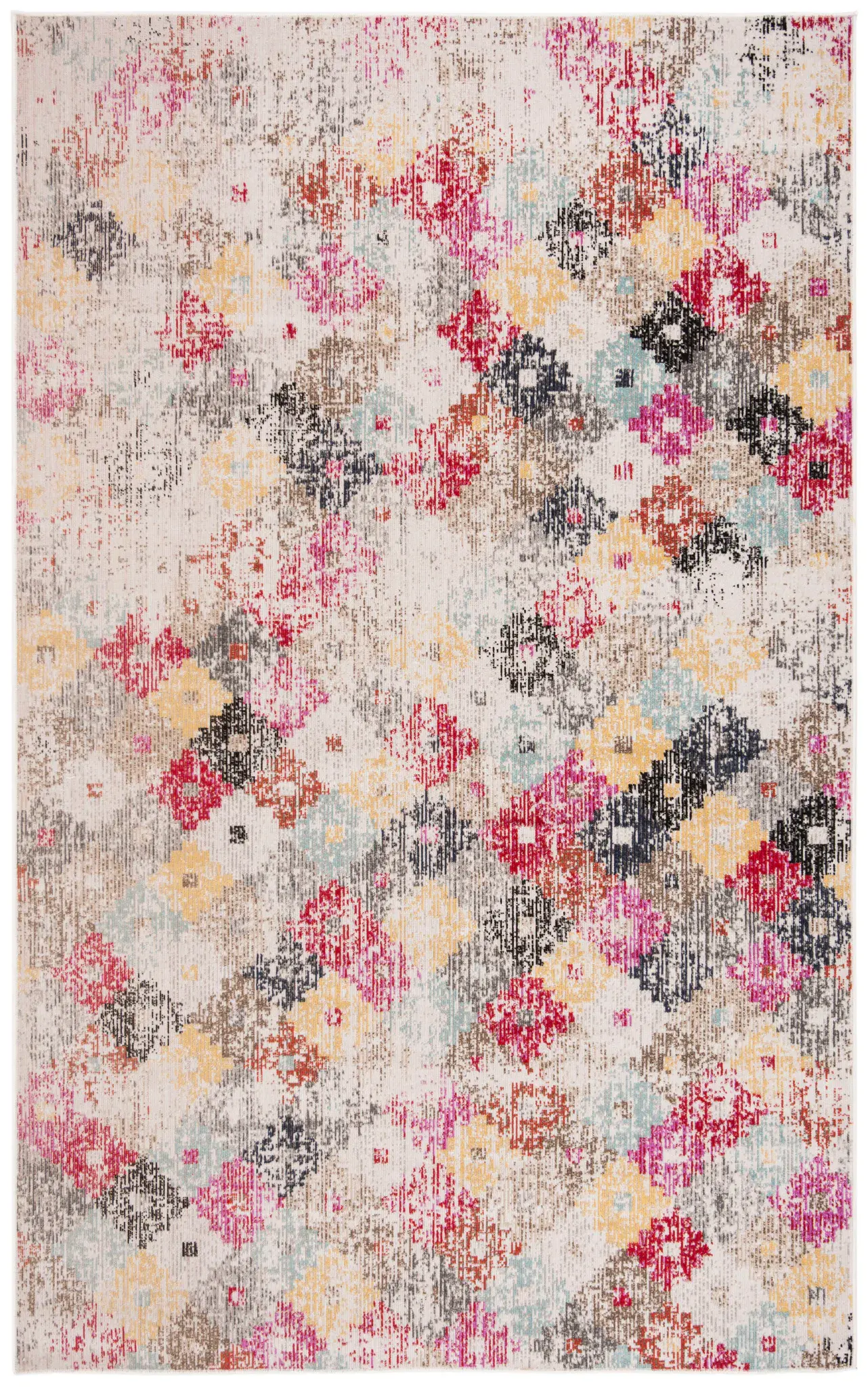 Montage Diamond Grid Outdoor Rug