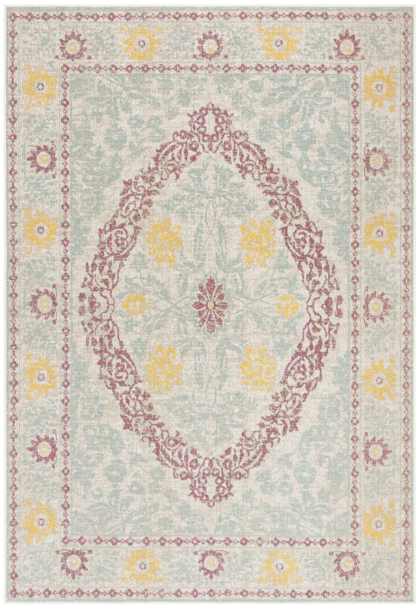 Montage Floral Medallion Outdoor Rug