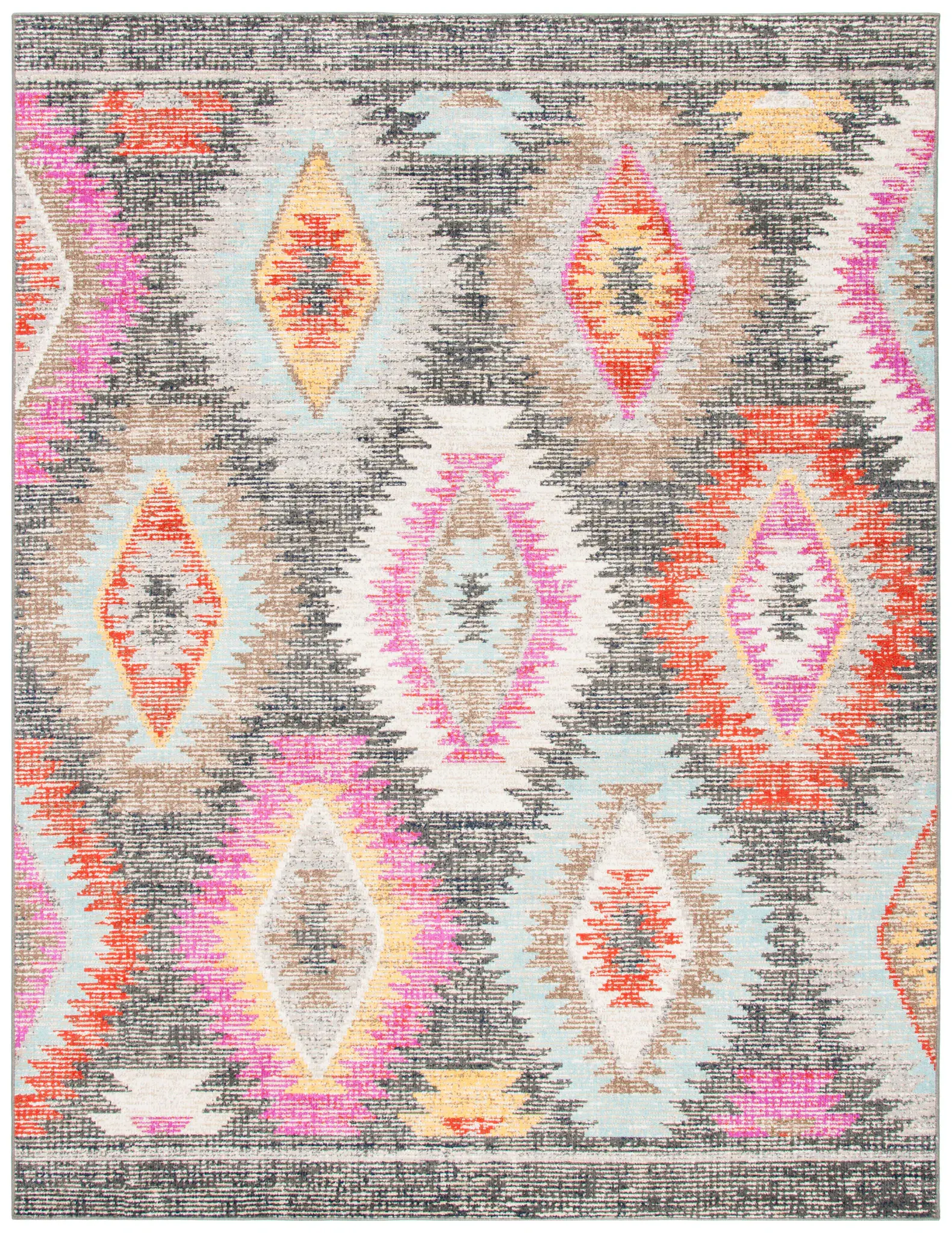 Montage Ikat Diamond Outdoor Rug