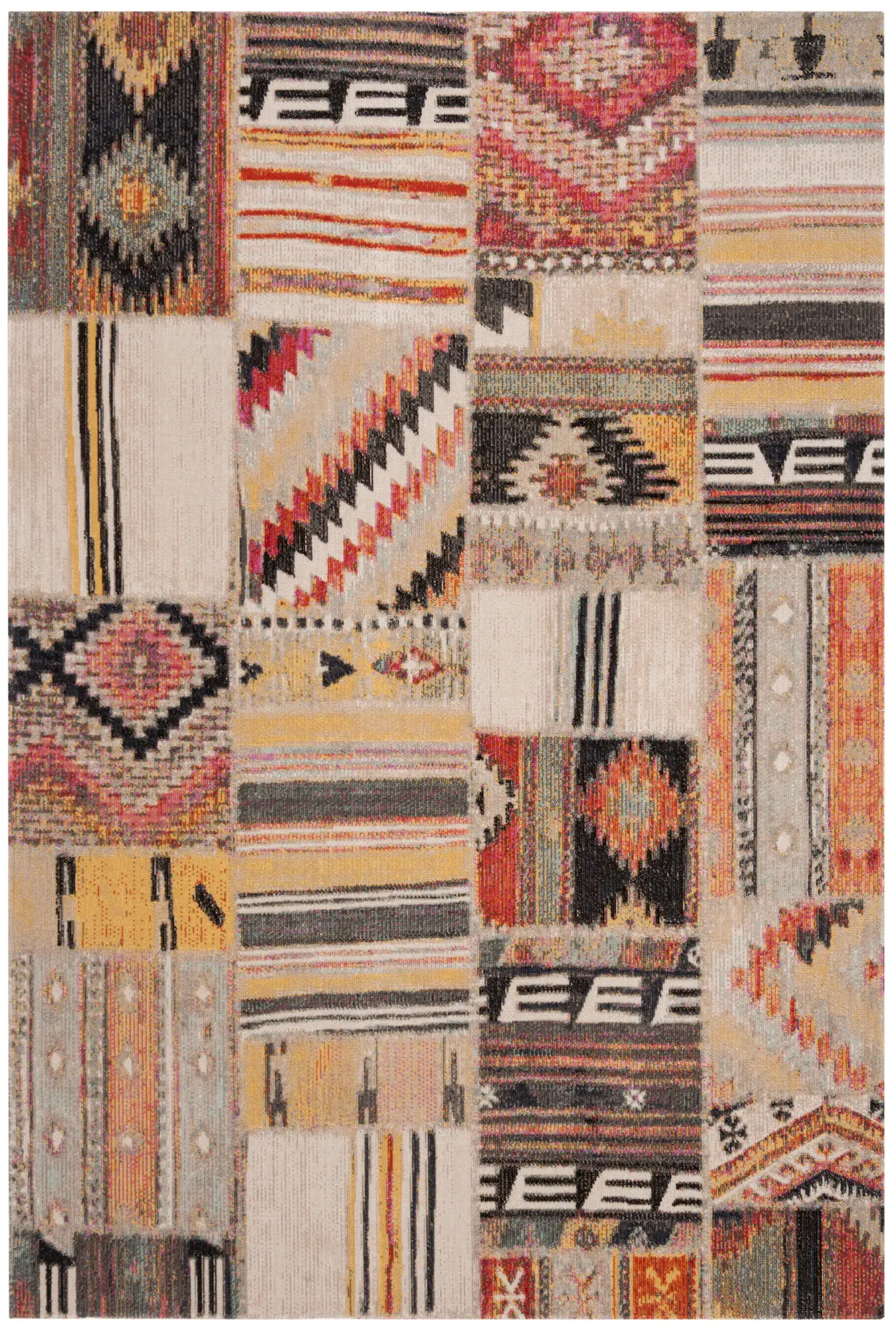 Montage Patchwork Panel Outdoor Rug