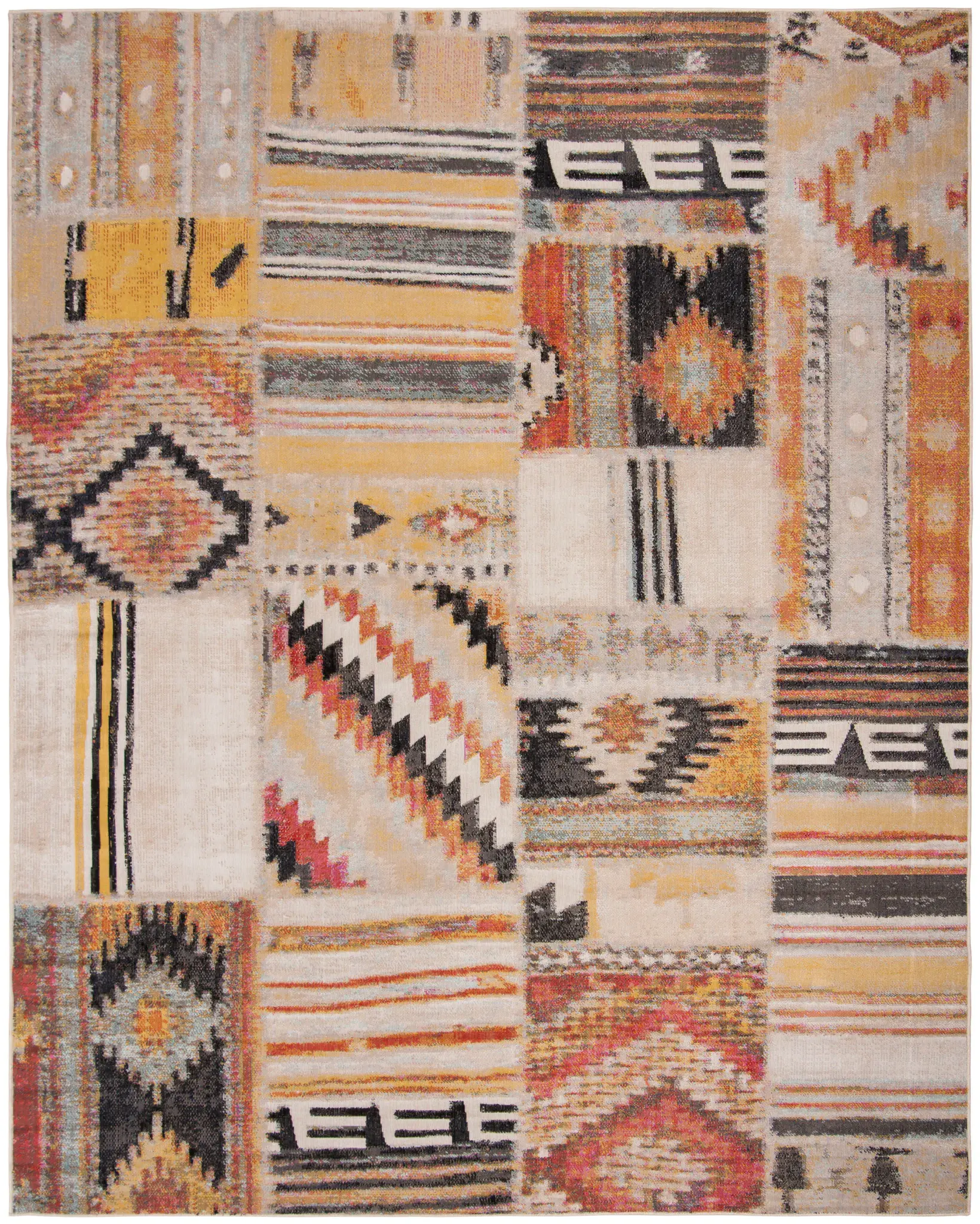 Montage Patchwork Panel Outdoor Rug
