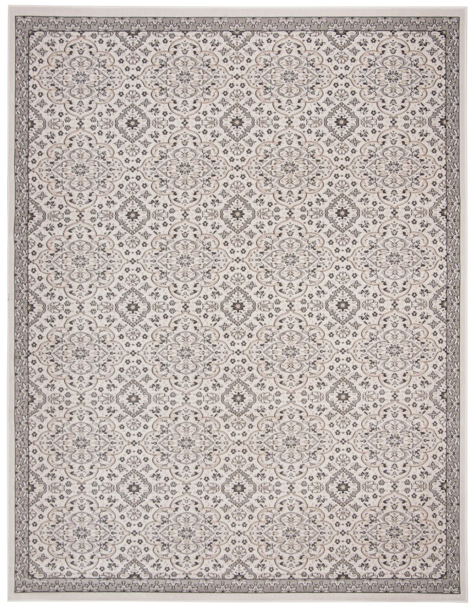 Montage Floral Lattice Outdoor Rug