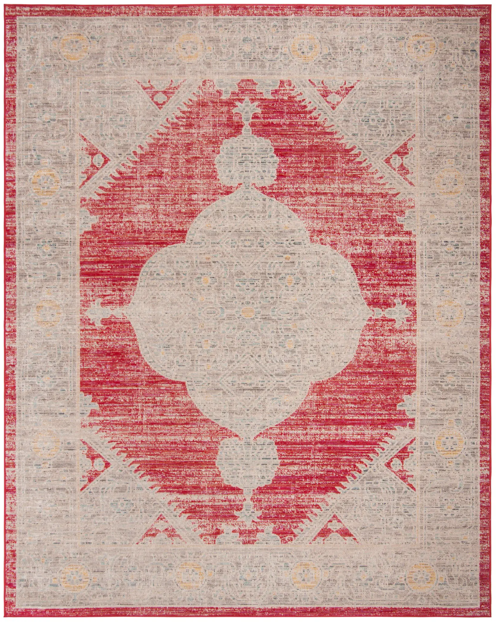 Montage Tribal Diamond Medallion Outdoor Rug