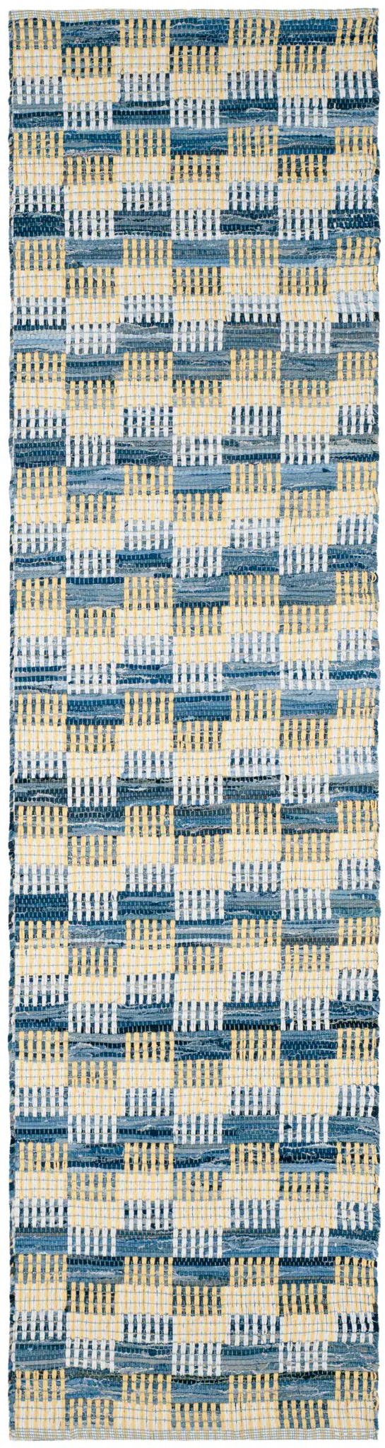 Montauk Cottage Checkered Hand-Woven Cotton Rug