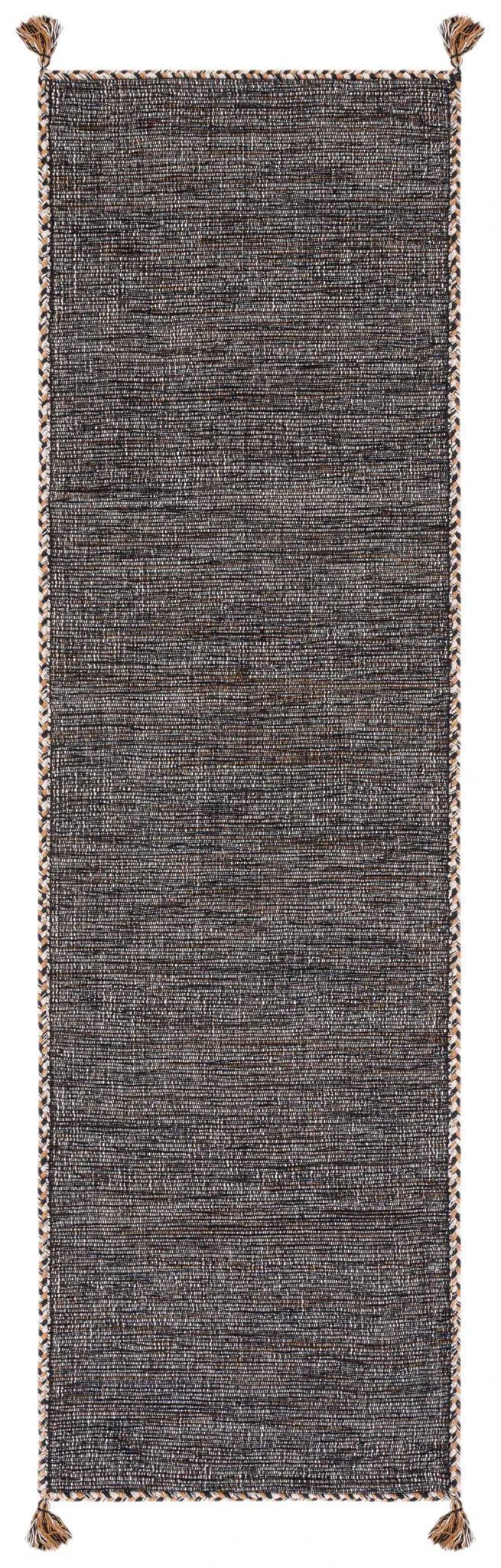 Montauk Cottage Solid Tasseled Hand-Woven Cotton Rug