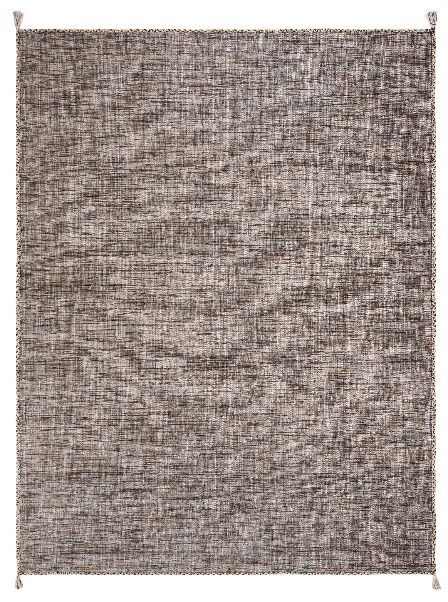 Montauk Cottage Solid Tasseled Hand-Woven Cotton Rug