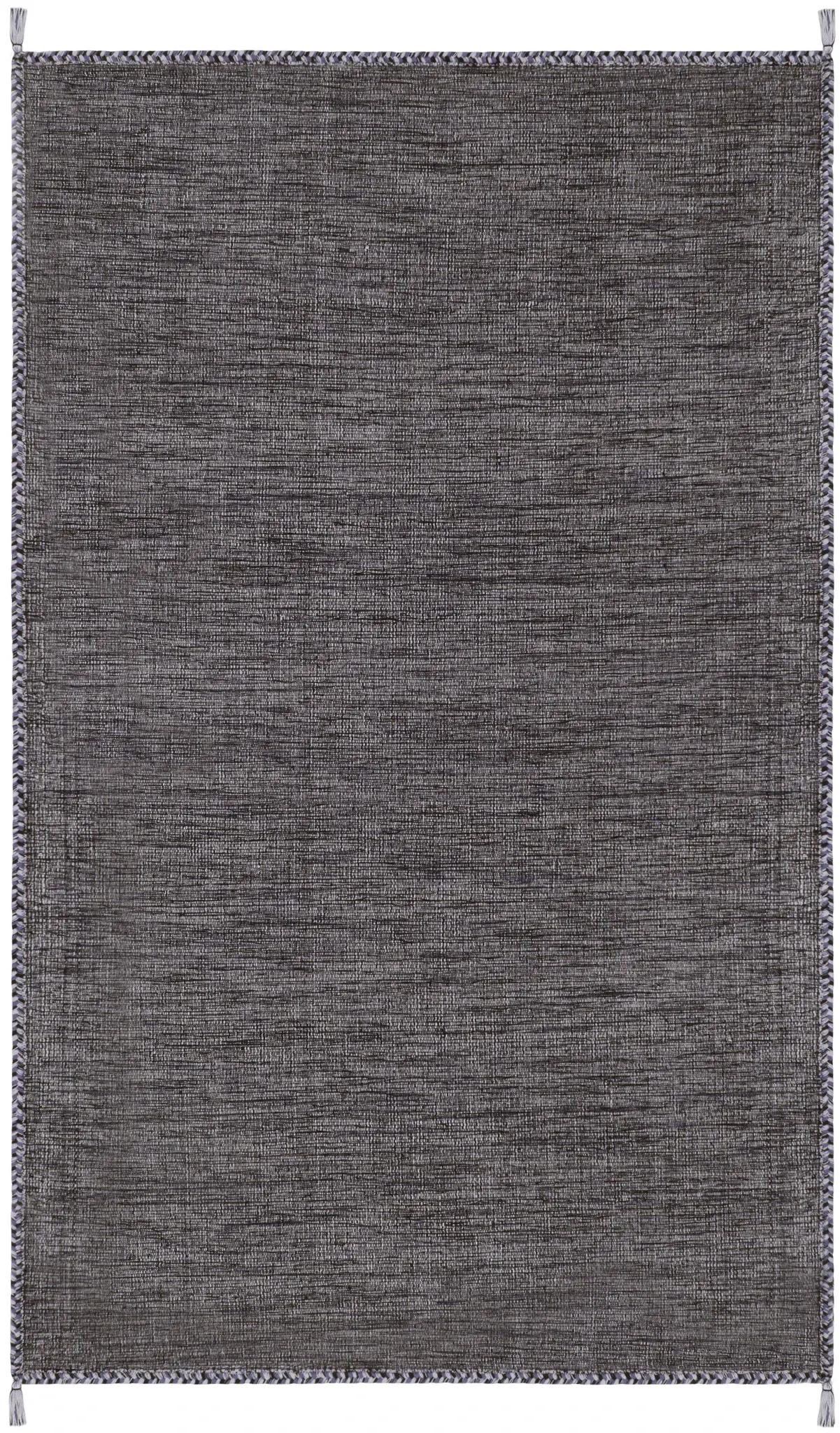 Montauk Cottage Solid Tasseled Hand-Woven Cotton Rug