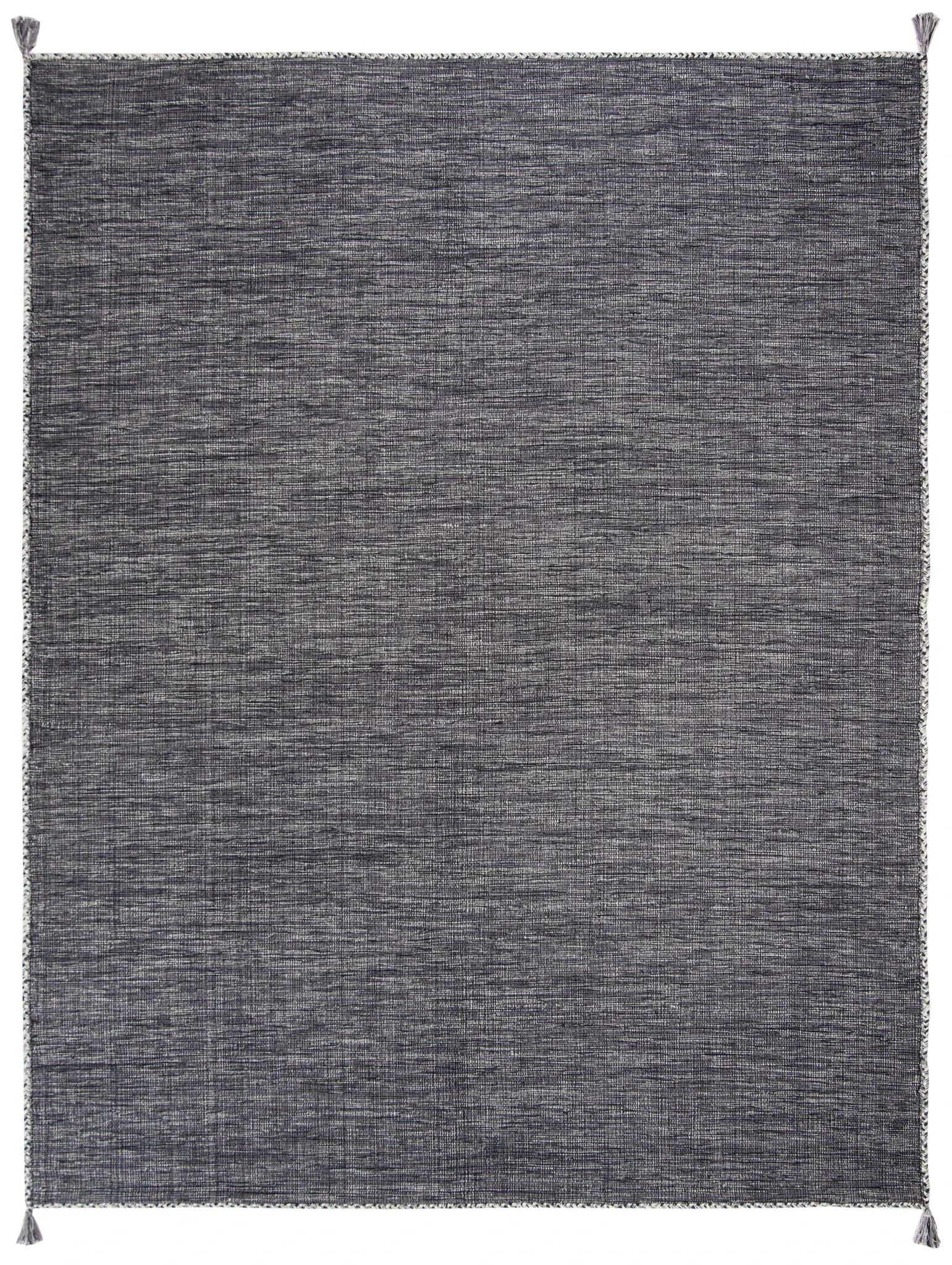 Montauk Cottage Solid Tasseled Hand-Woven Cotton Rug