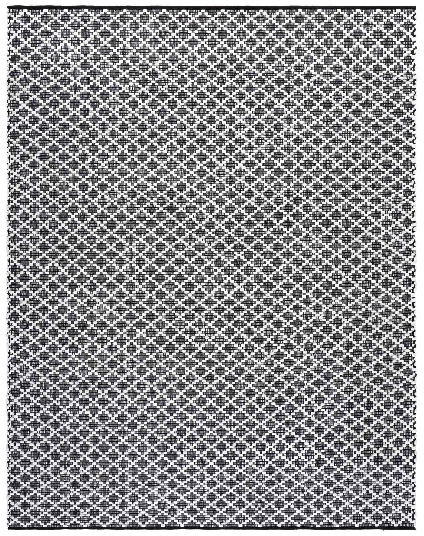 Montauk Diamond Grid Hand-Woven Washable Rug