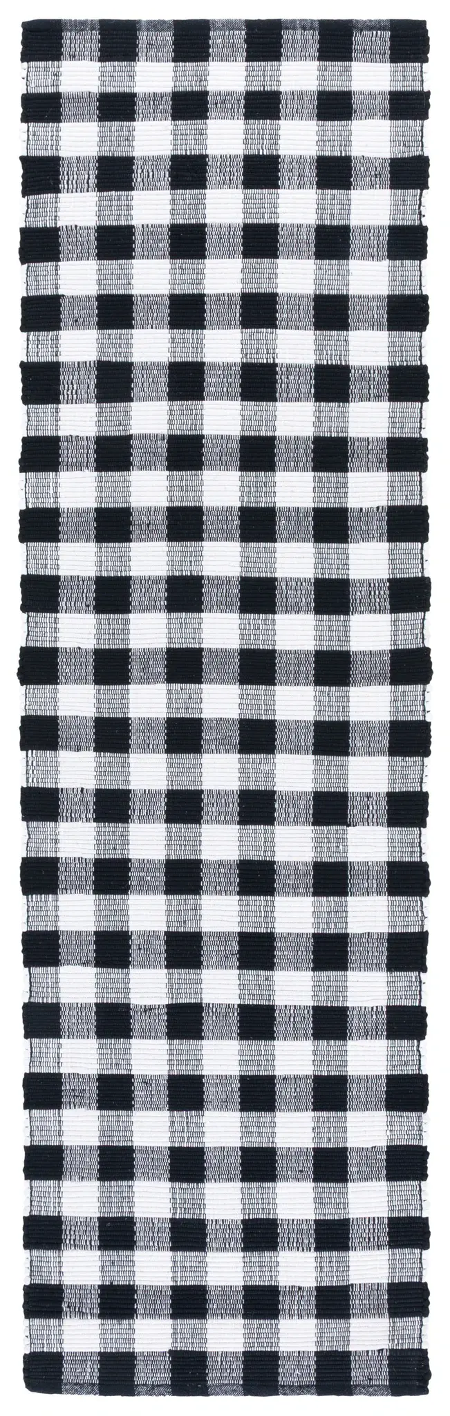 Montauk Farmhouse Checkered Hand-Woven Washable Rug