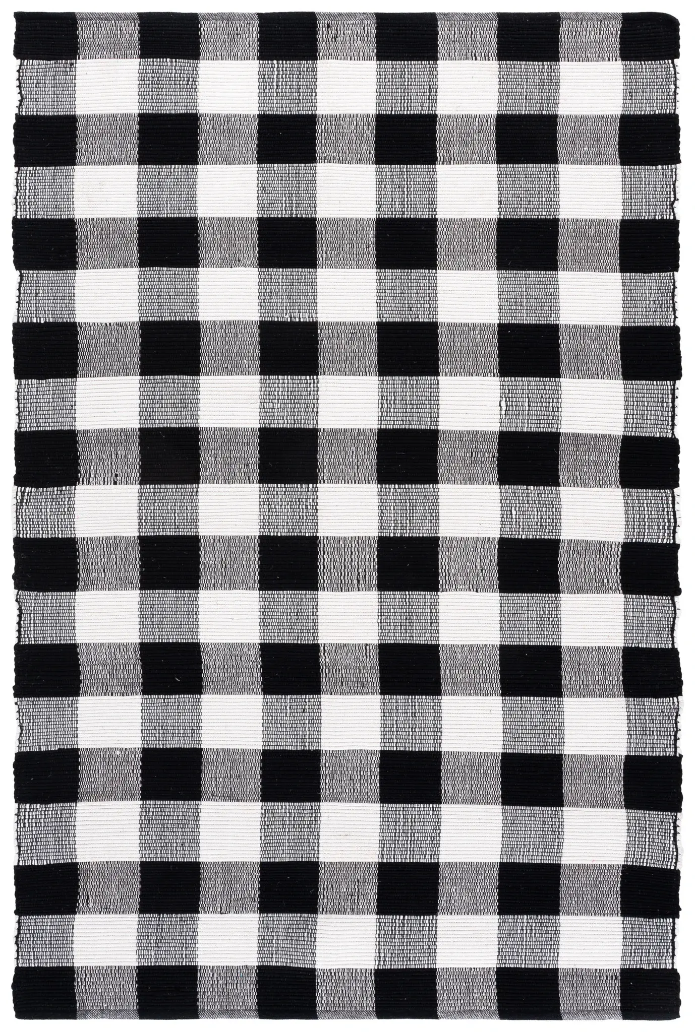 Montauk Farmhouse Checkered Hand-Woven Washable Rug
