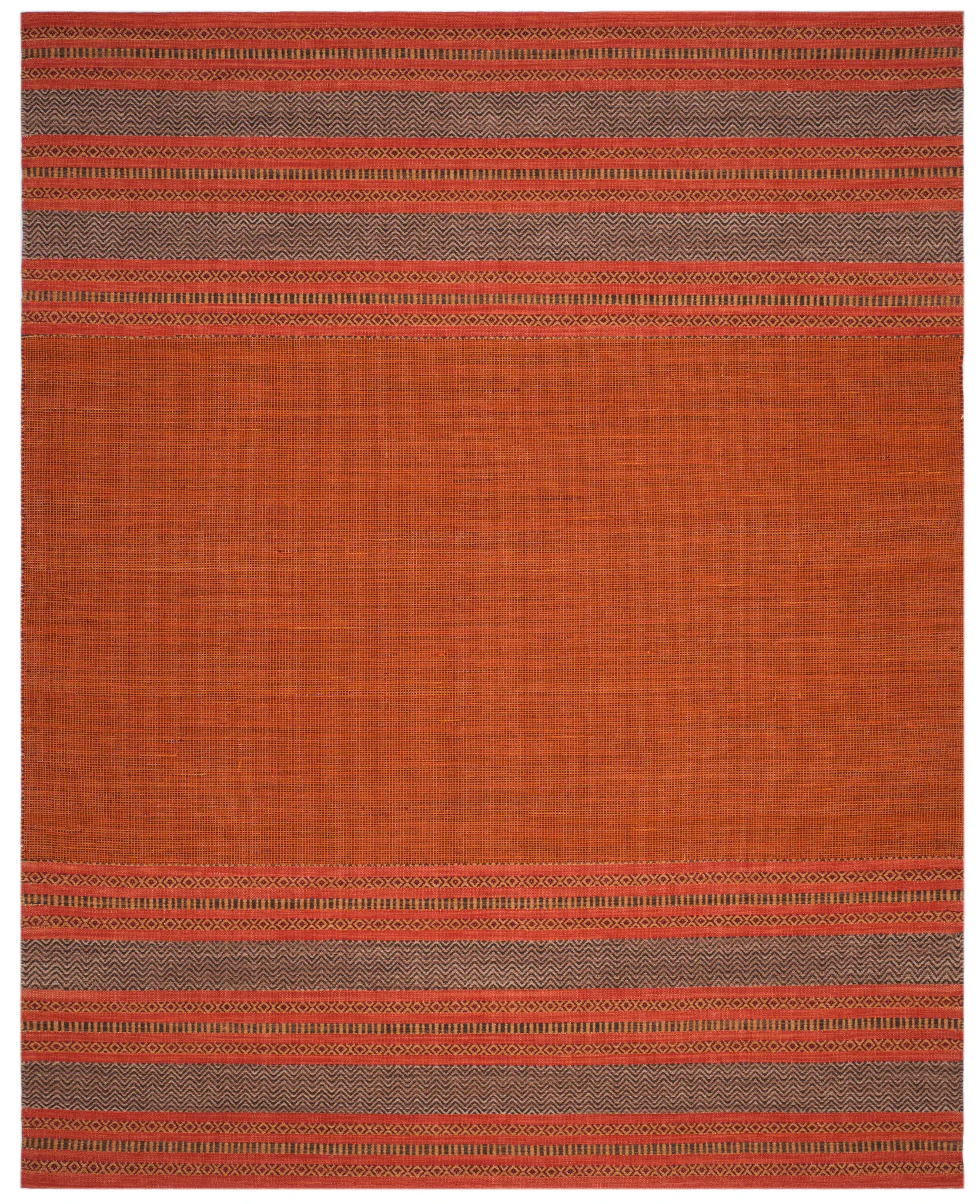 Montauk Striped Tassel Hand-Woven Cotton Rug