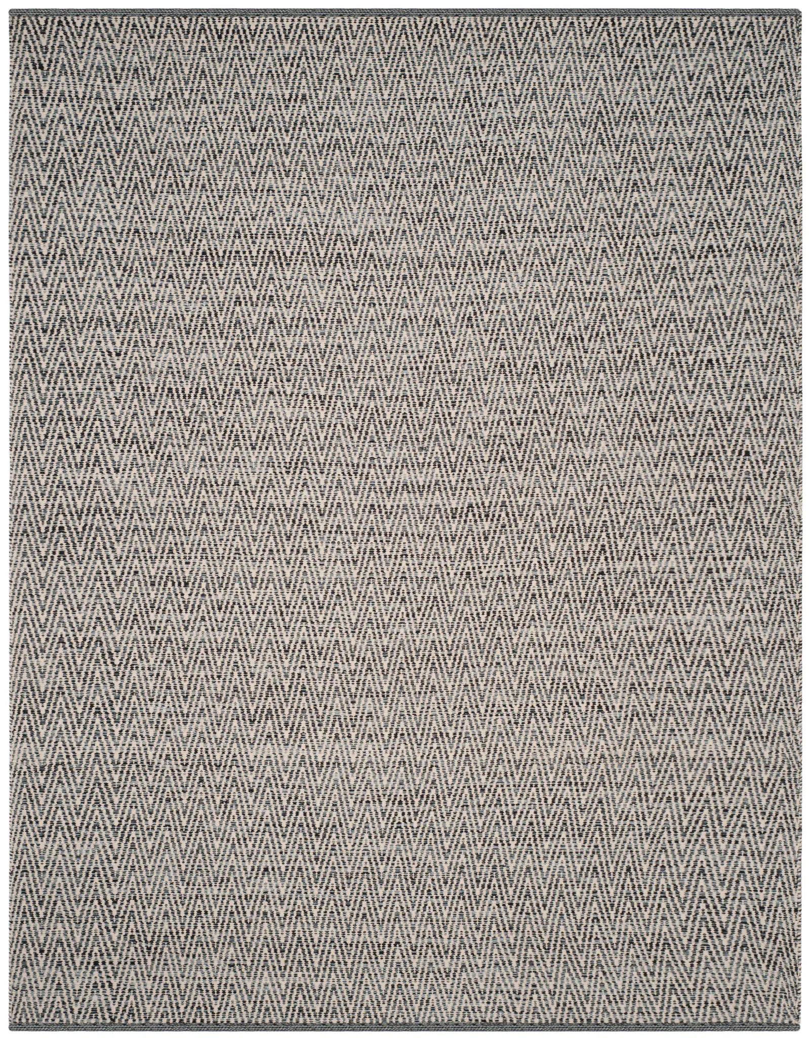 Montauk Heathered Chevron Hand-Woven Cotton Rug