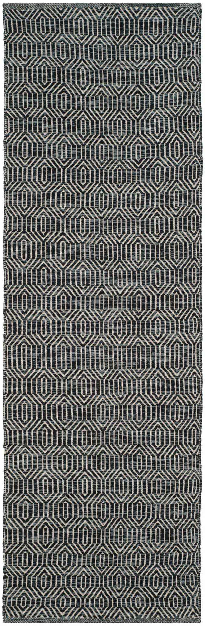 Montauk Nested Diamond Hand-Woven Cotton Rug