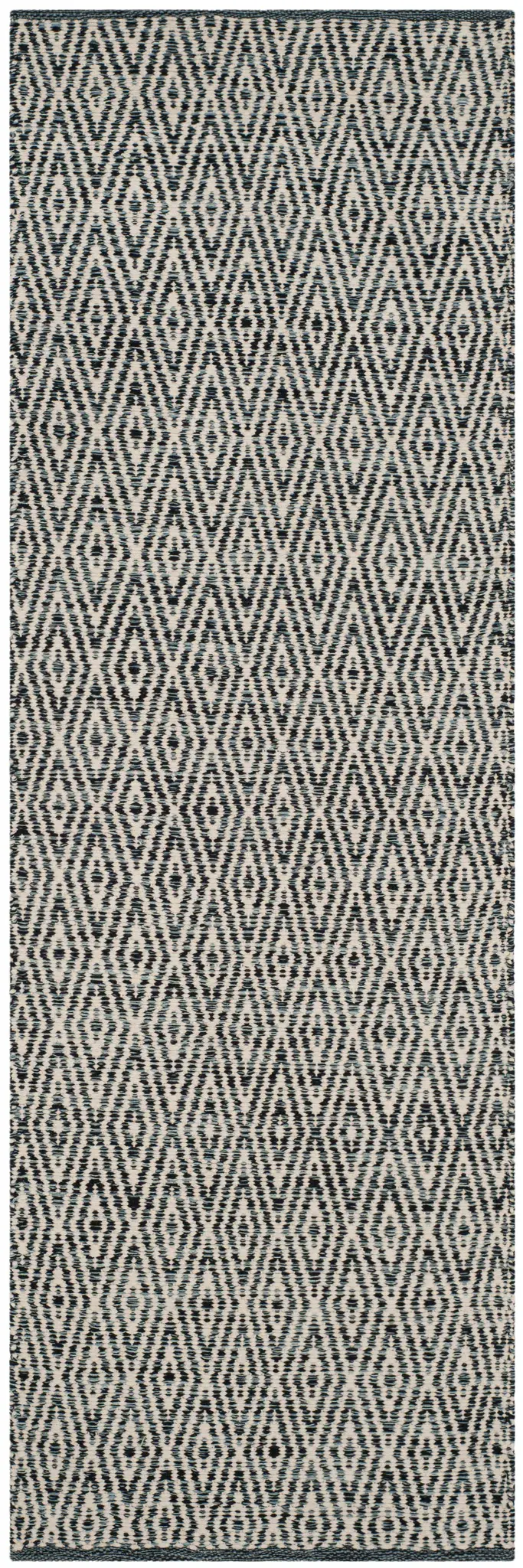 Montauk Dotted Diamond Hand-Woven Cotton Rug
