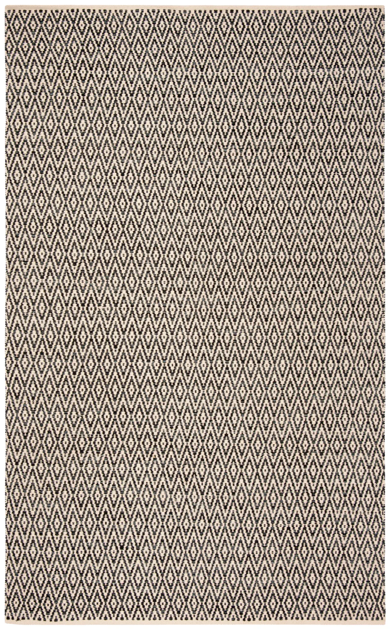 Montauk Dotted Diamond Hand-Woven Cotton Rug