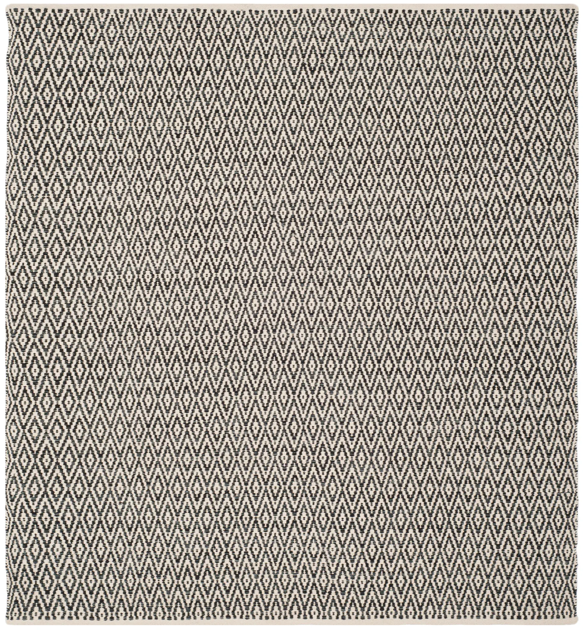 Montauk Dotted Diamond Hand-Woven Cotton Rug