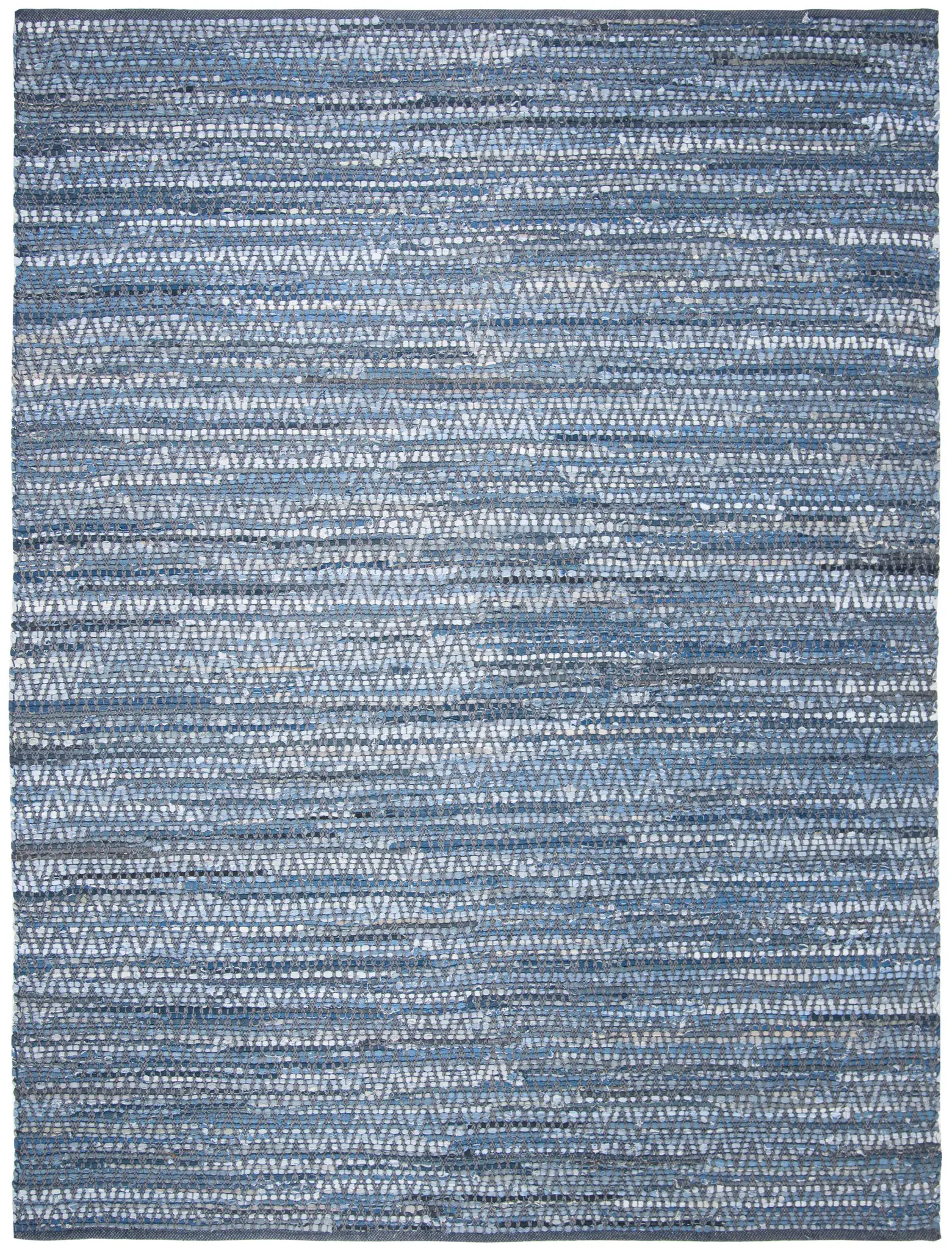 Montauk Zigzag Stripe Hand-Woven Cotton Rug