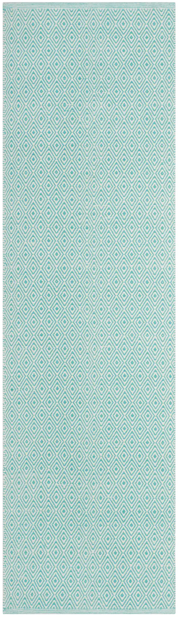 Montauk Diamond Grid Hand-Woven Cotton Rug