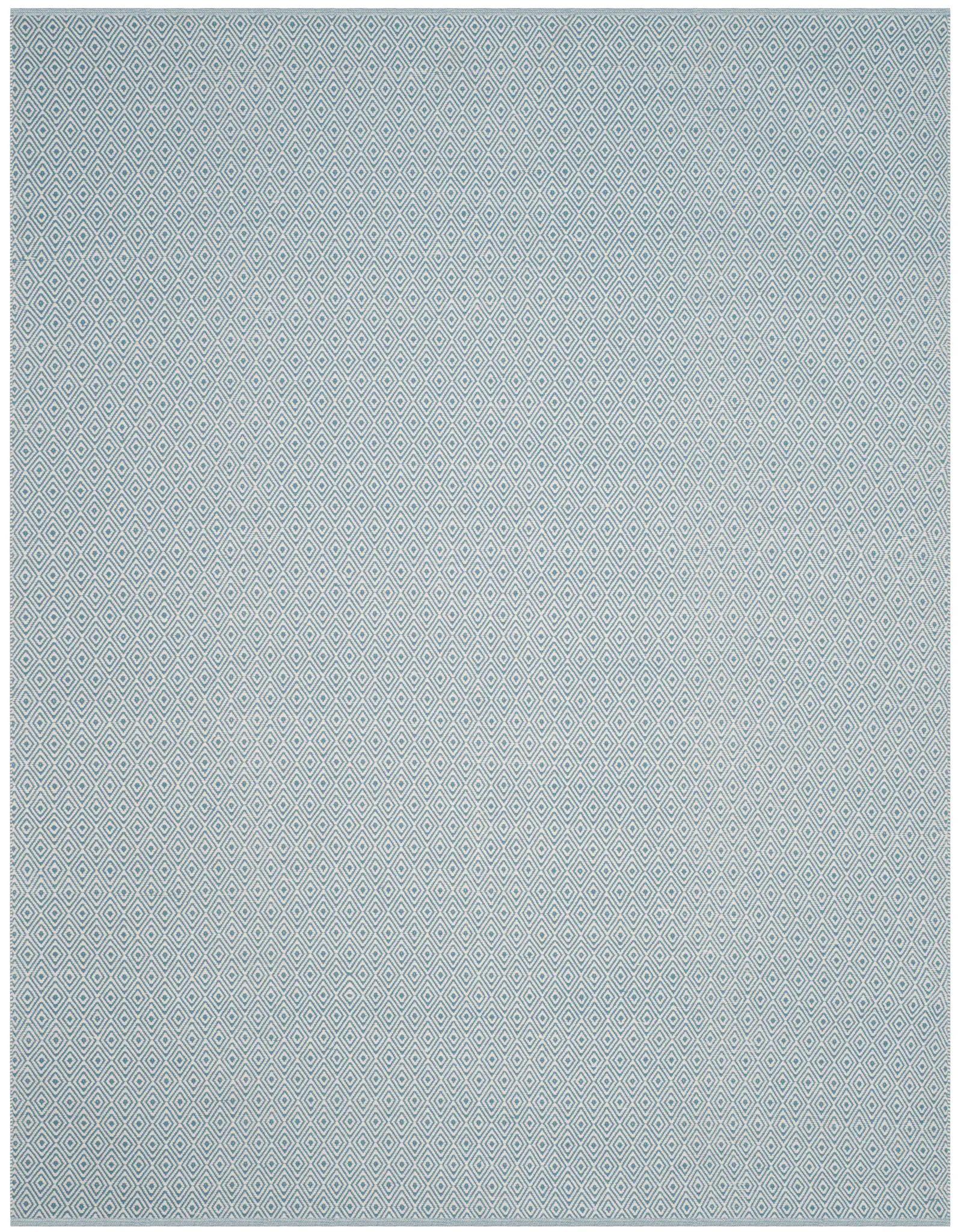 Montauk Diamond Grid Hand-Woven Cotton Rug