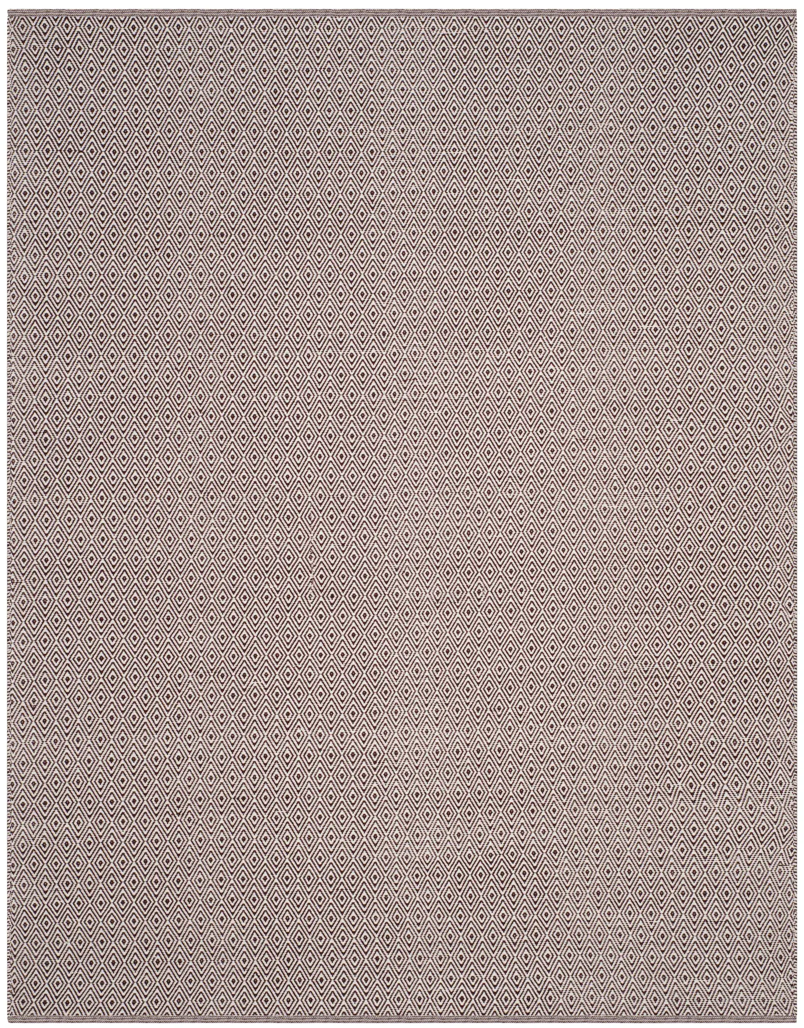 Montauk Diamond Grid Hand-Woven Cotton Rug