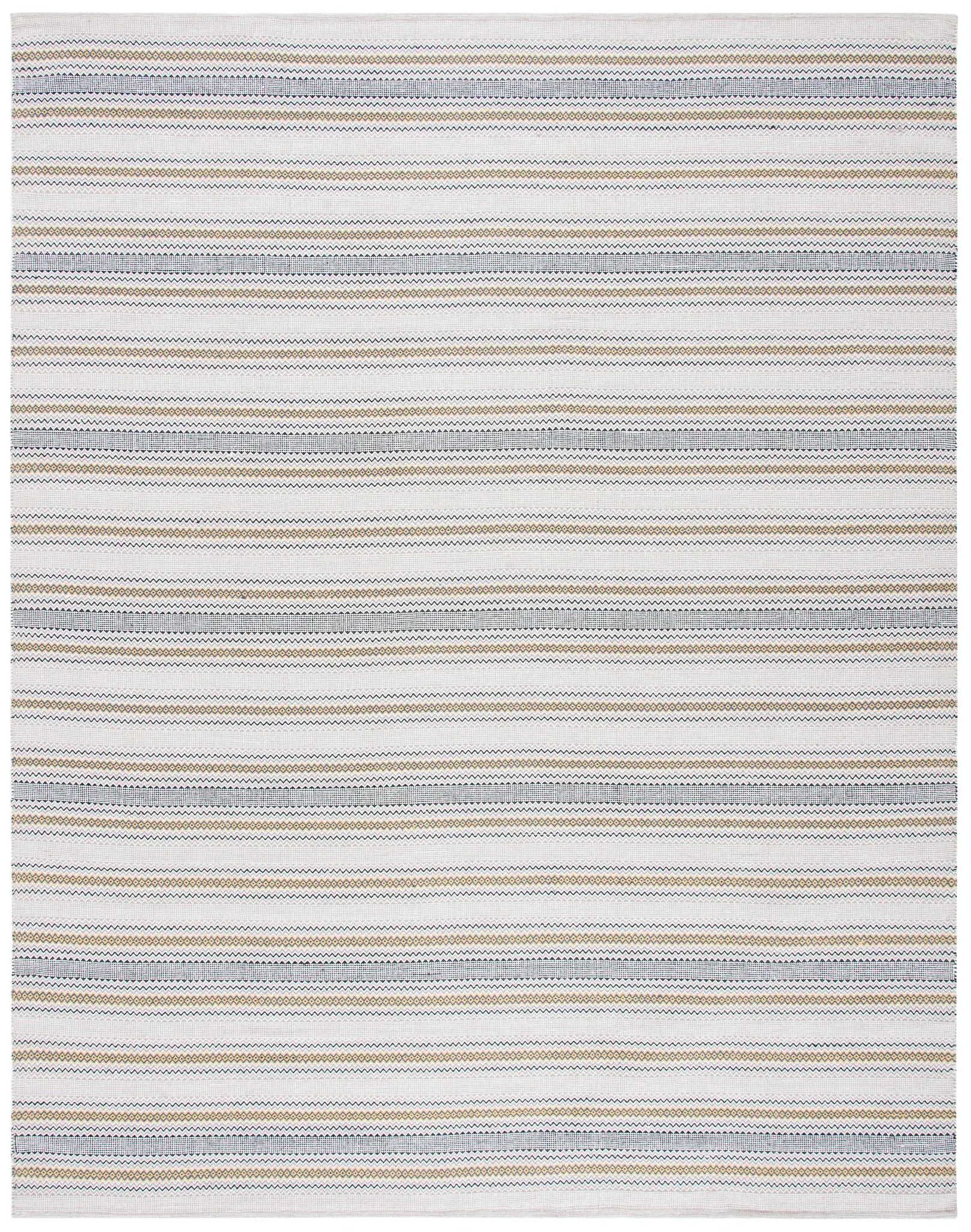 Montauk Pinstripe Hand-Woven Cotton Rug
