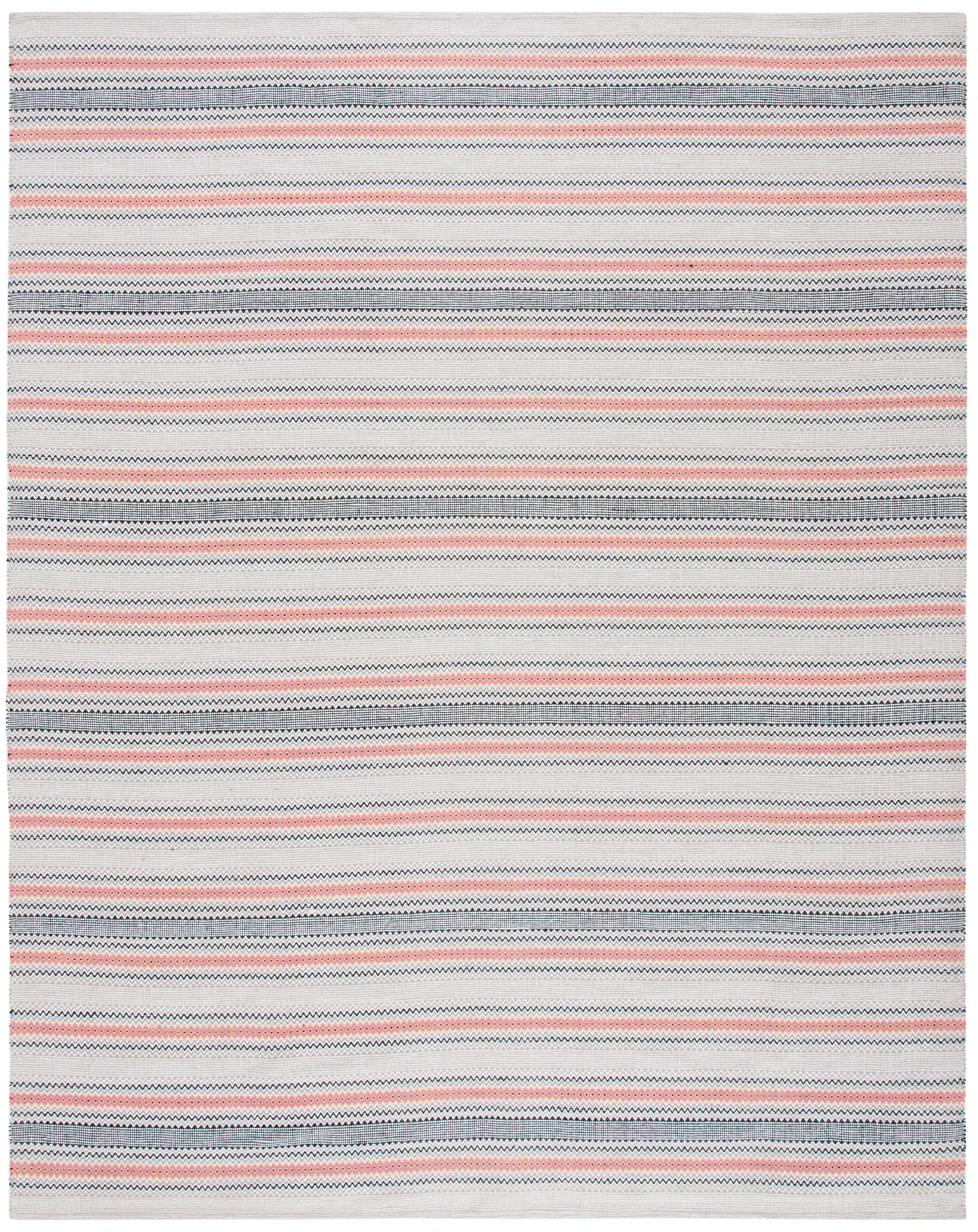 Montauk Pinstripe Hand-Woven Cotton Rug