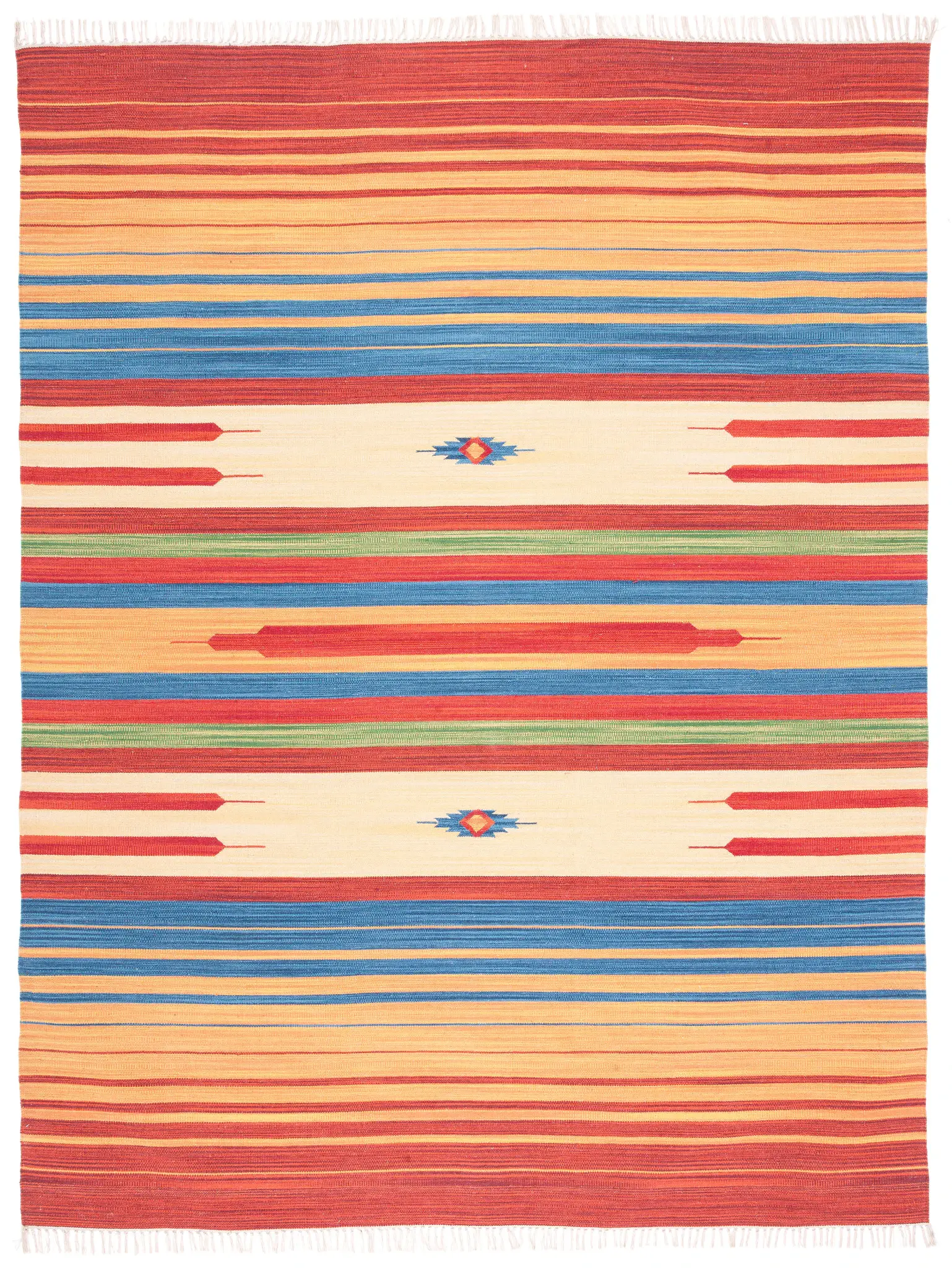 Montauk Southwestern Stripe Hand-Woven Cotton Rug