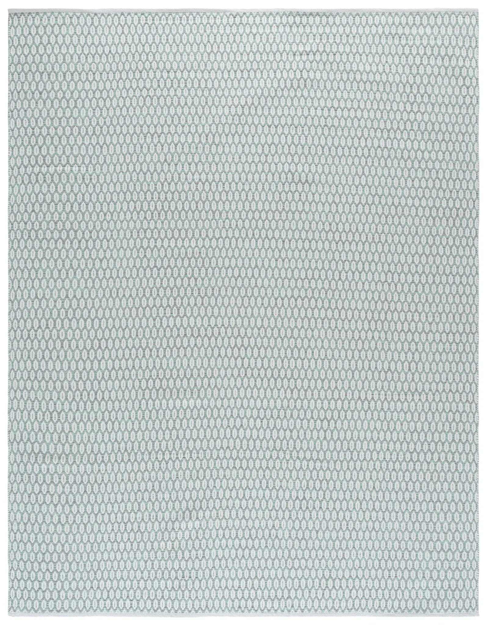 Montauk Diamond Lattice Hand-Woven Cotton Rug