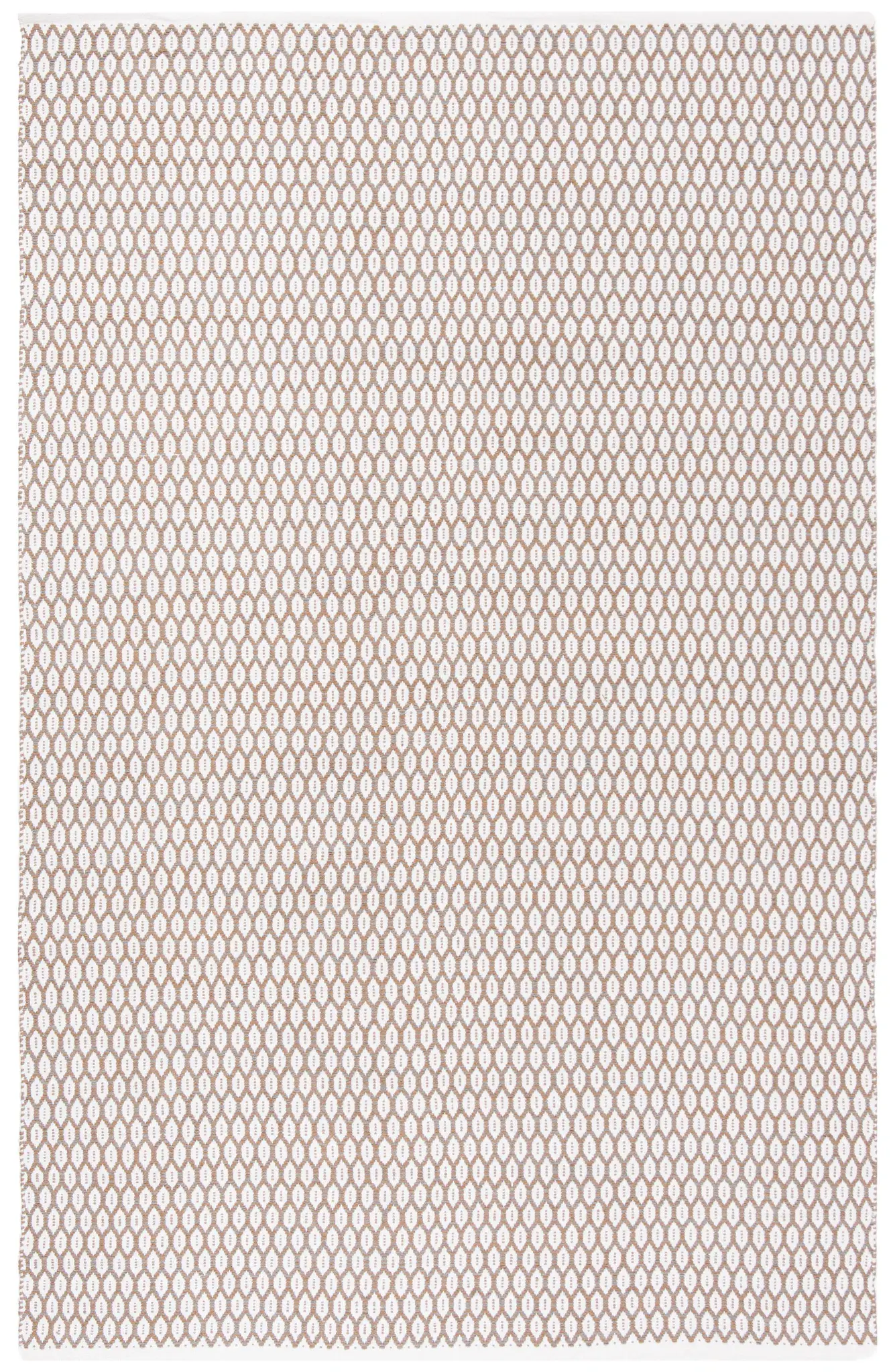 Montauk Diamond Lattice Hand-Woven Cotton Rug