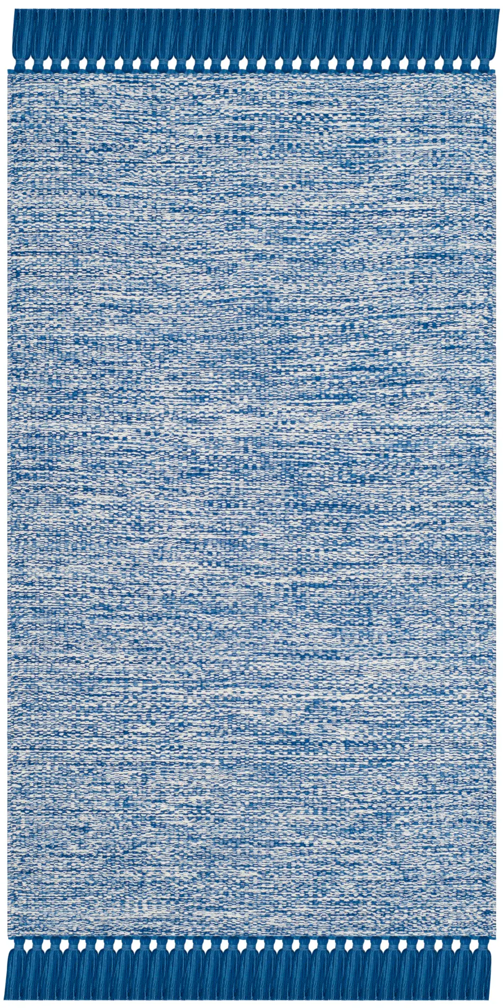 Montauk Heathered Fringed Hand-Woven Cotton Rug