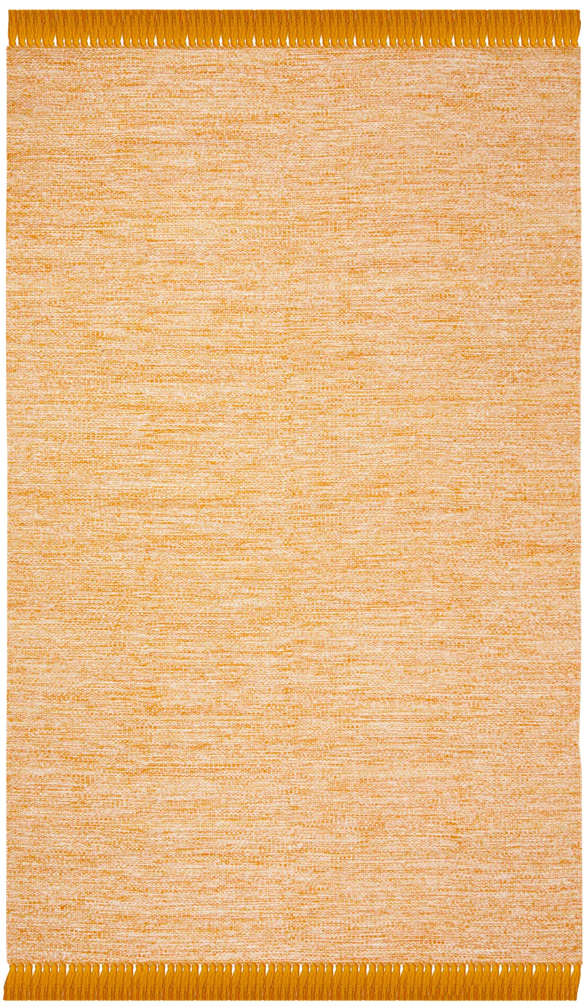 Montauk Heathered Fringed Hand-Woven Cotton Rug