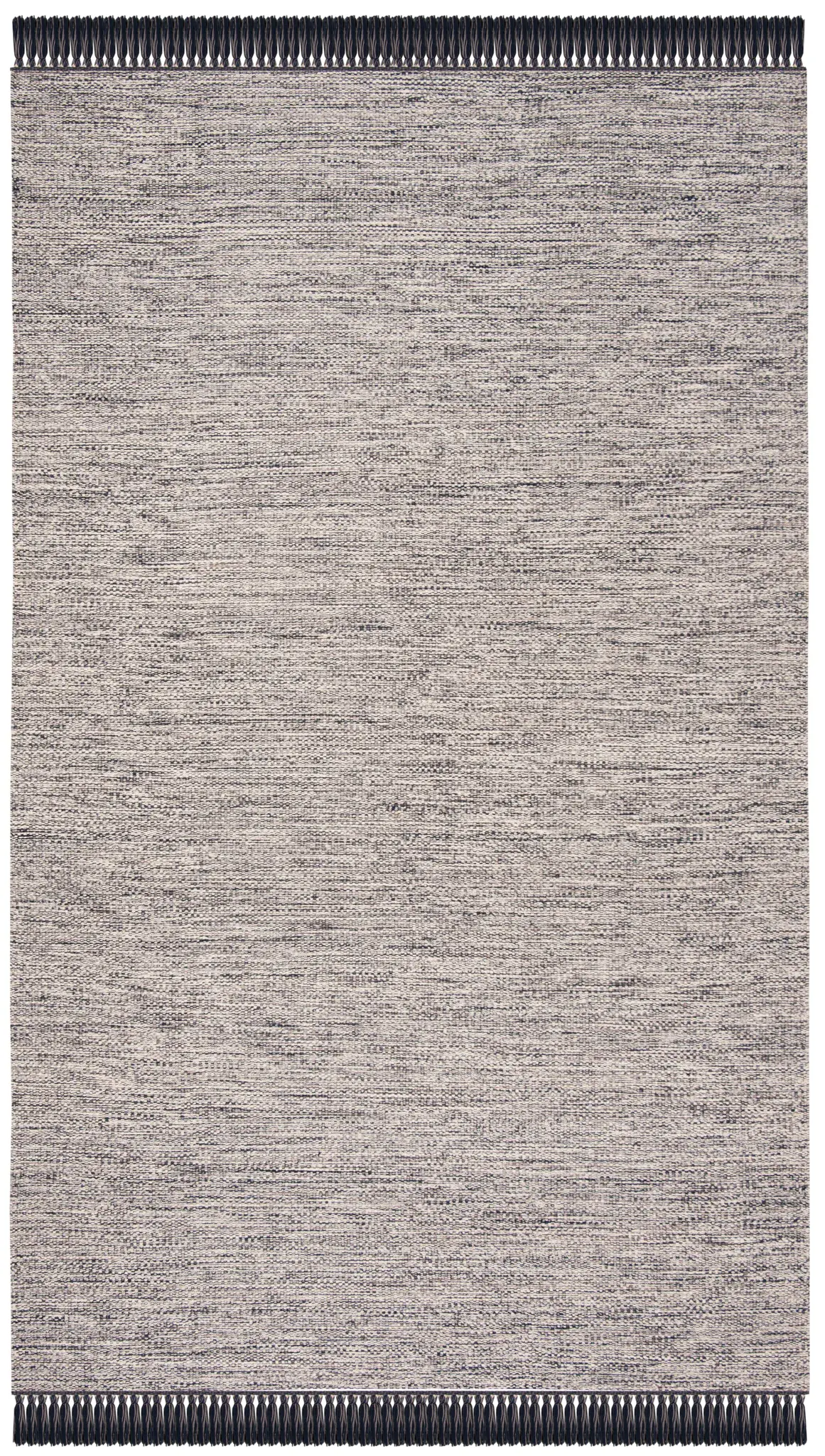 Montauk Heathered Fringed Hand-Woven Cotton Rug