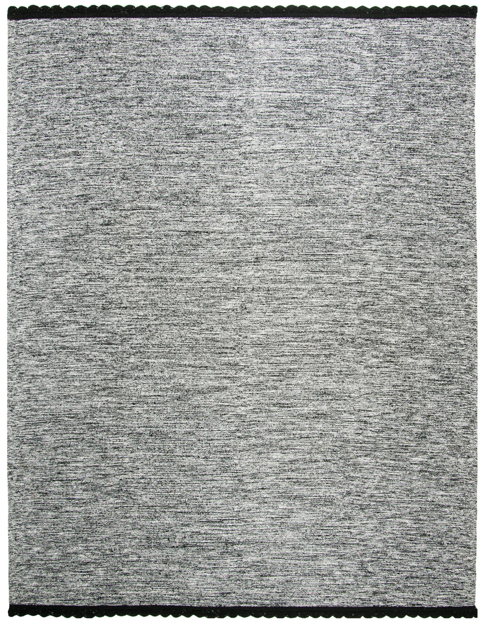 Montauk Scalloped Border Hand-Woven Cotton Rug