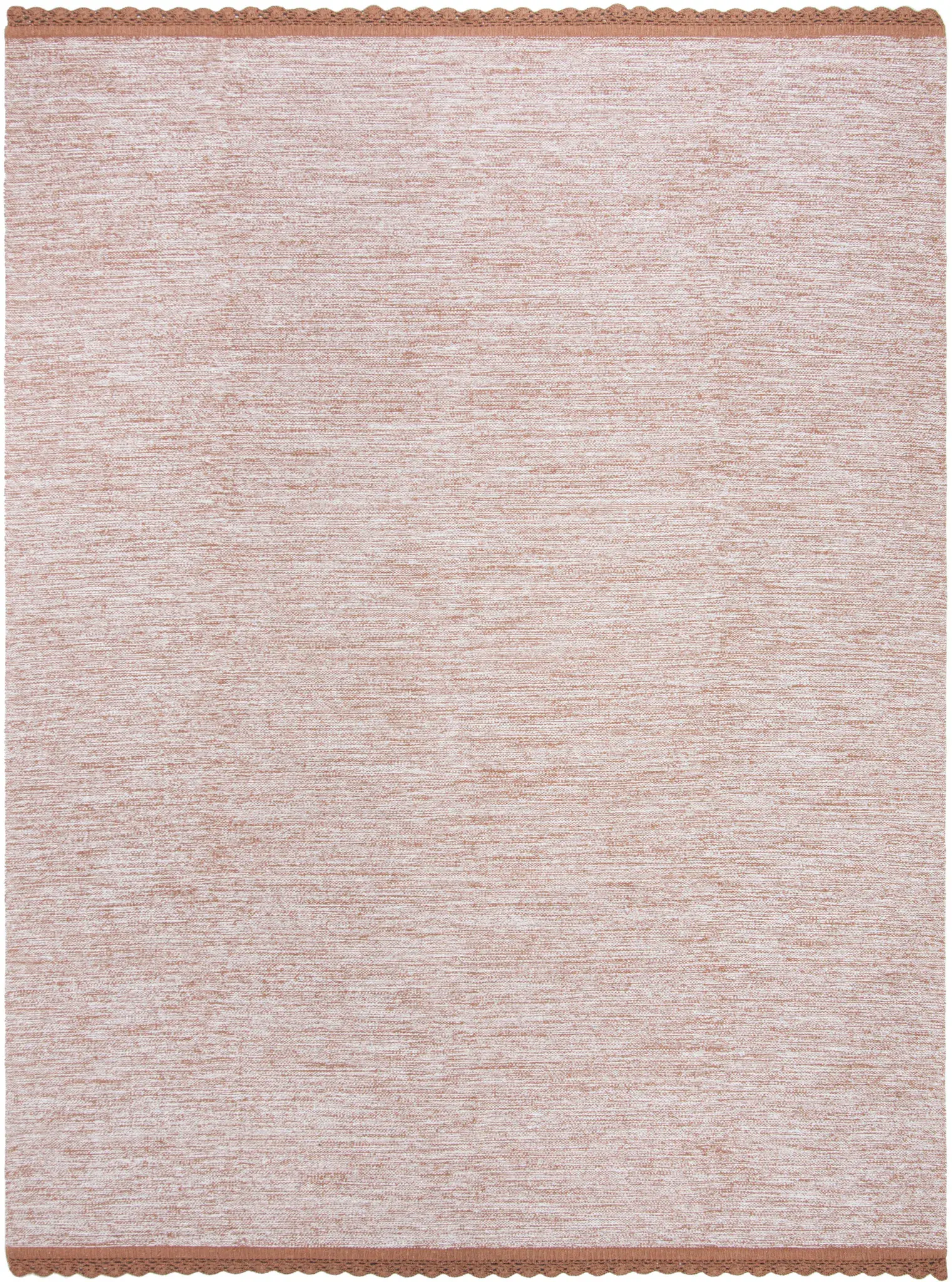 Montauk Scalloped Border Hand-Woven Cotton Rug