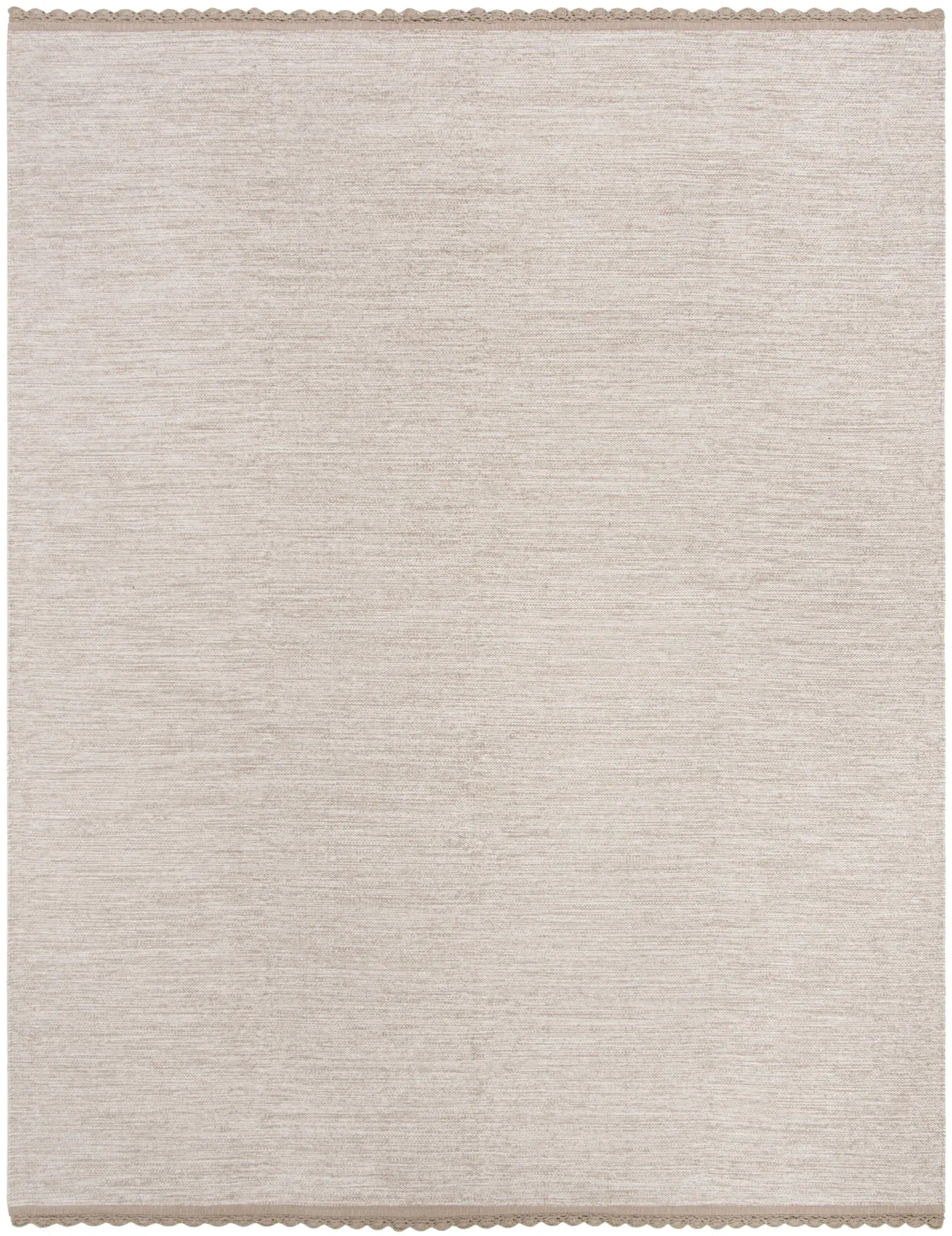 Montauk Scalloped Border Hand-Woven Cotton Rug