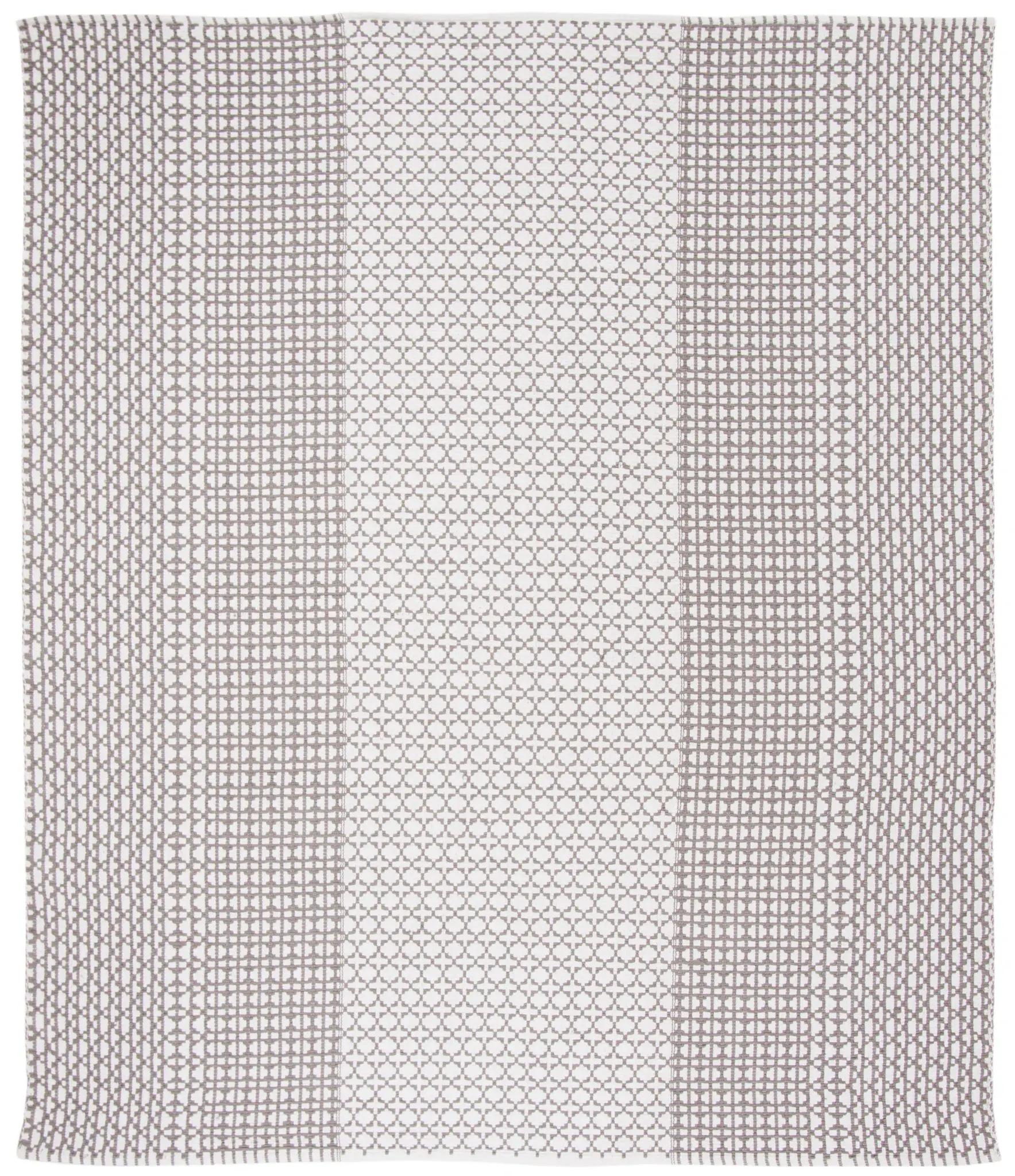 Montauk Striped Lattice Hand-Woven Cotton Rug