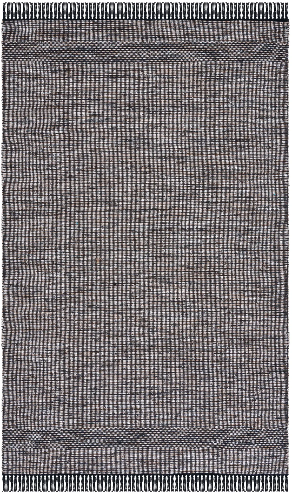 Montauk Fringed Solid Hand-Woven Cotton Rug