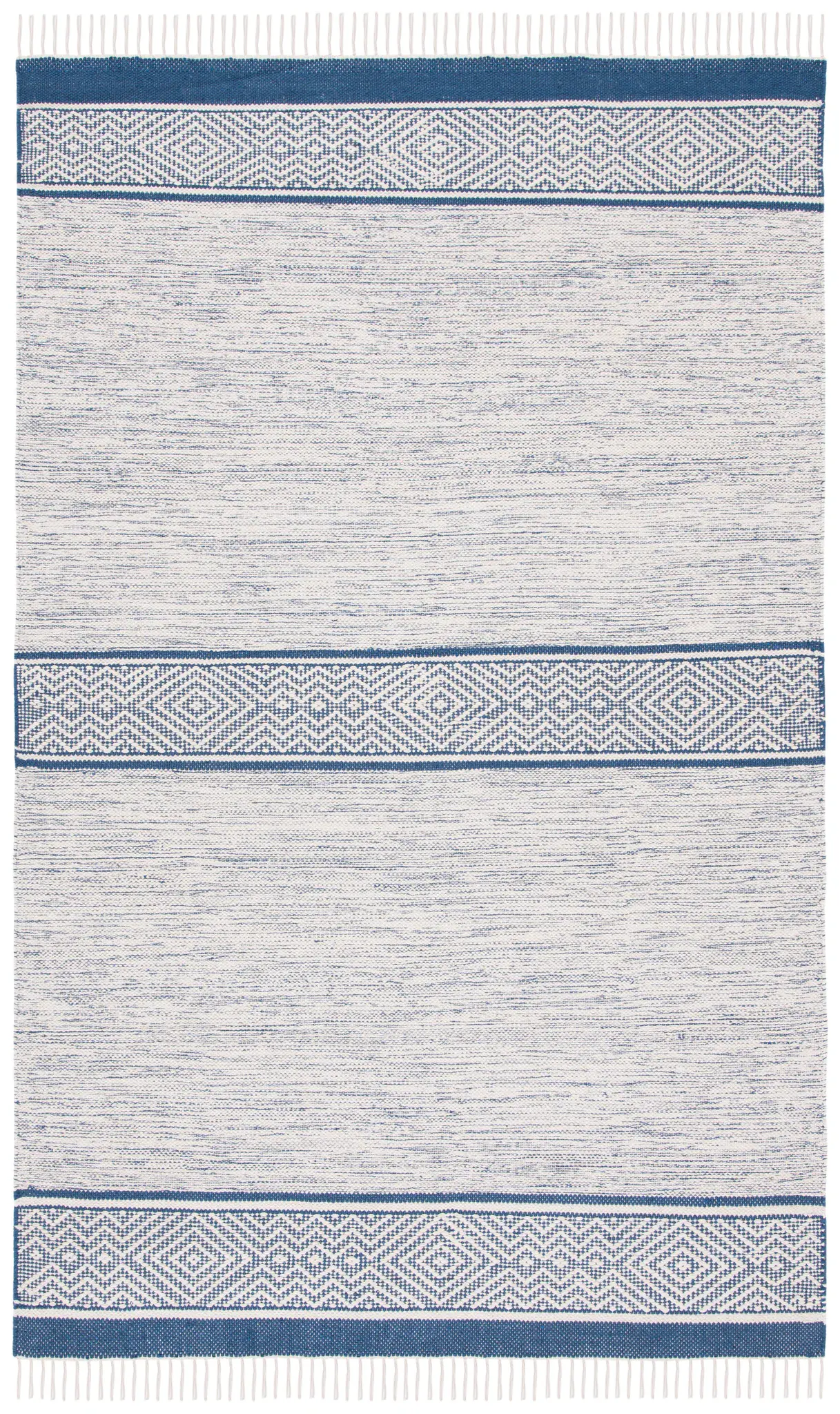 Montauk Wide Band Diamond Hand-Loomed Cotton Rug