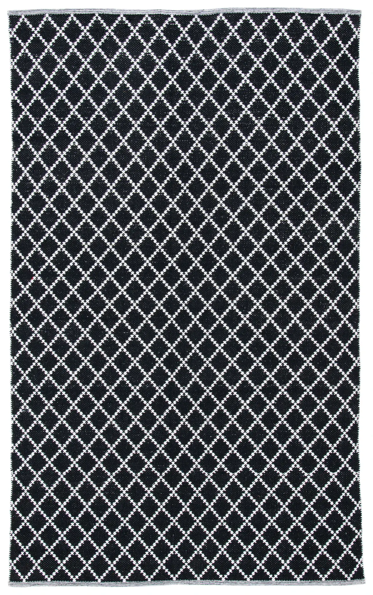 Montauk Diamond Lattice Flatweave Cotton Rug