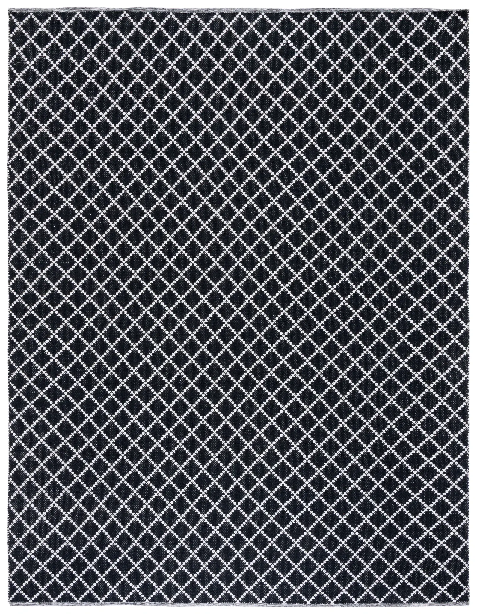 Montauk Diamond Lattice Flatweave Cotton Rug