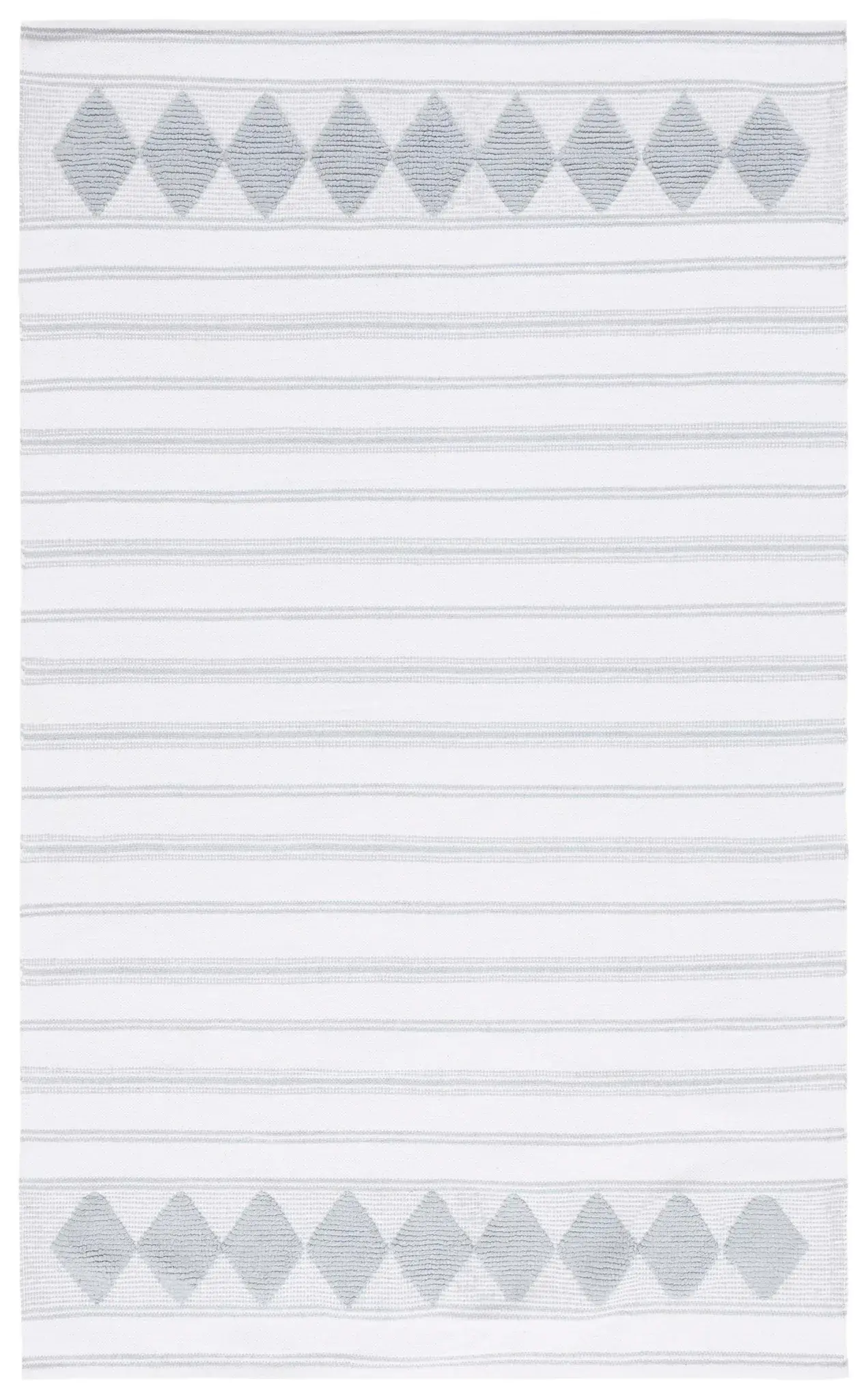 Montauk Striped Diamond Flatweave Cotton Rug