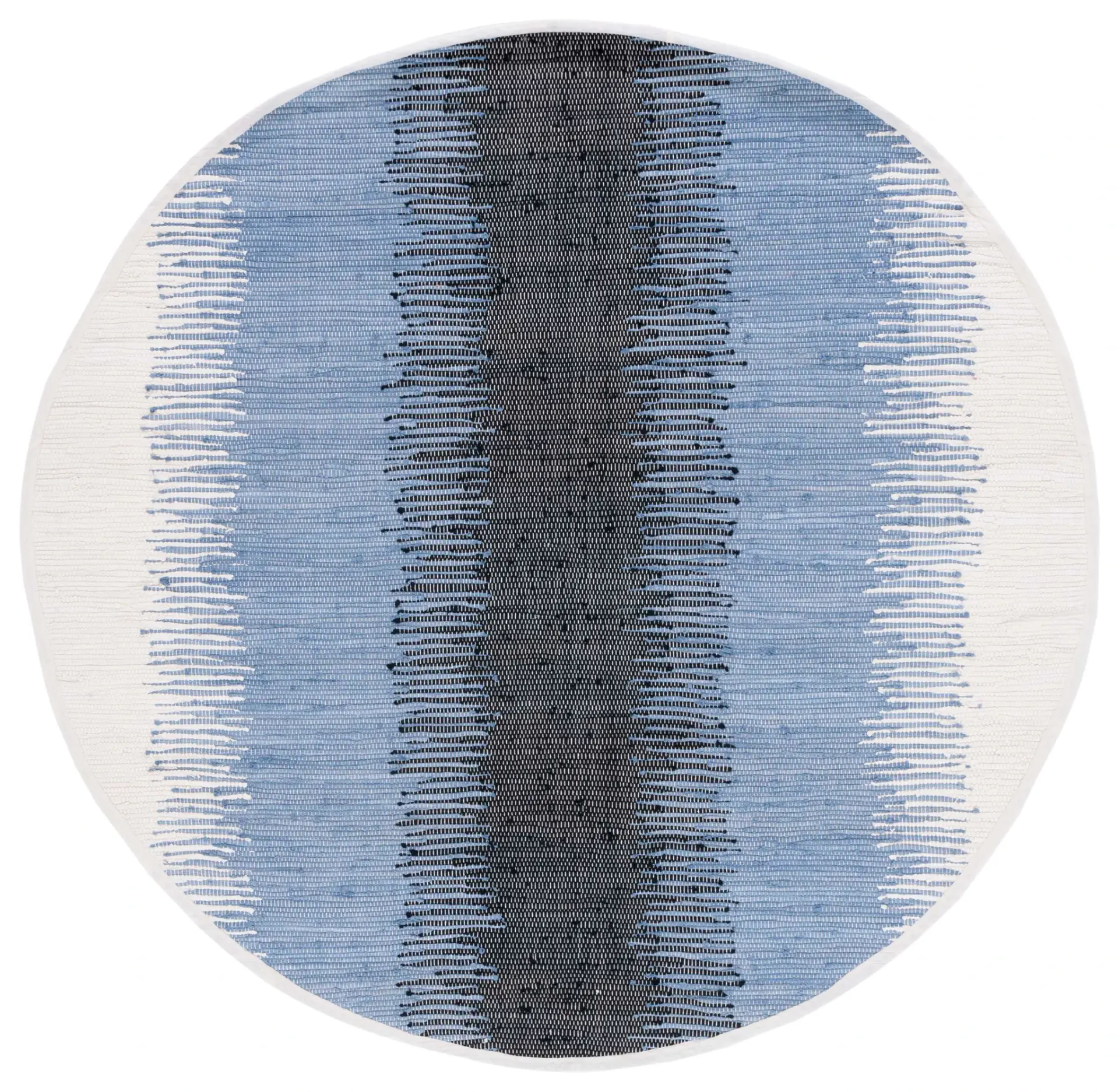 Montauk Jagged Stripe Hand-Woven Cotton Rug