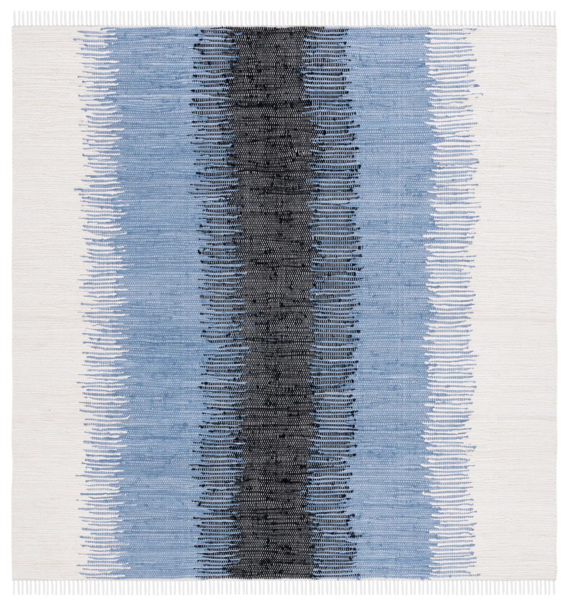 Montauk Jagged Stripe Hand-Woven Cotton Rug