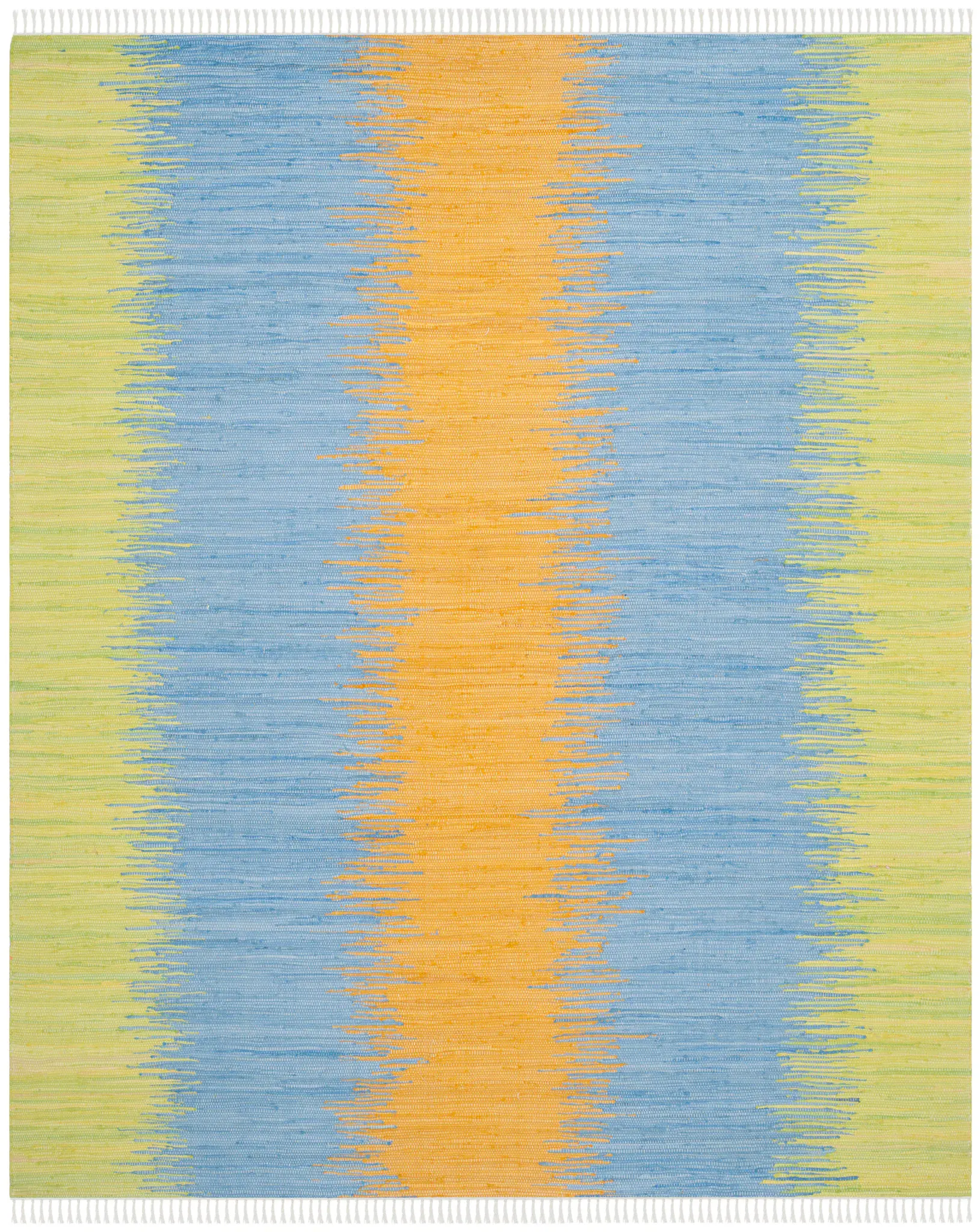 Montauk Jagged Stripe Hand-Woven Cotton Rug