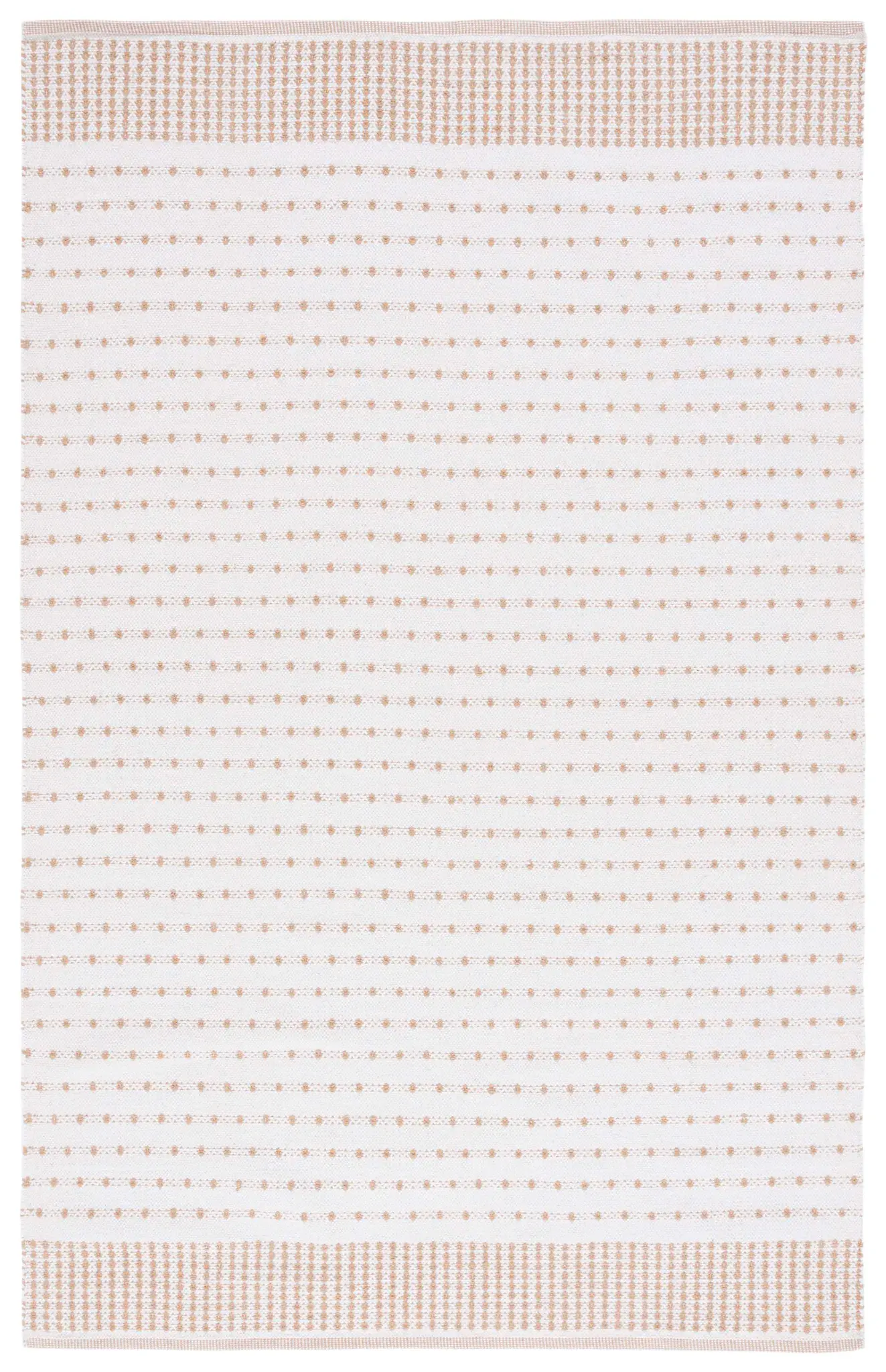 Montauk Dotted Stripe Flatweave Cotton Rug