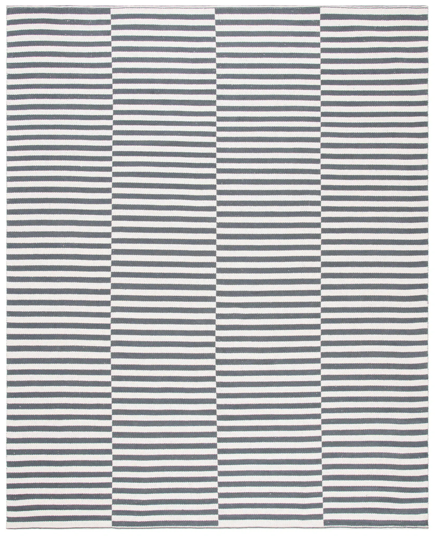 Montauk Offset Stripe Hand-Woven Cotton Rug