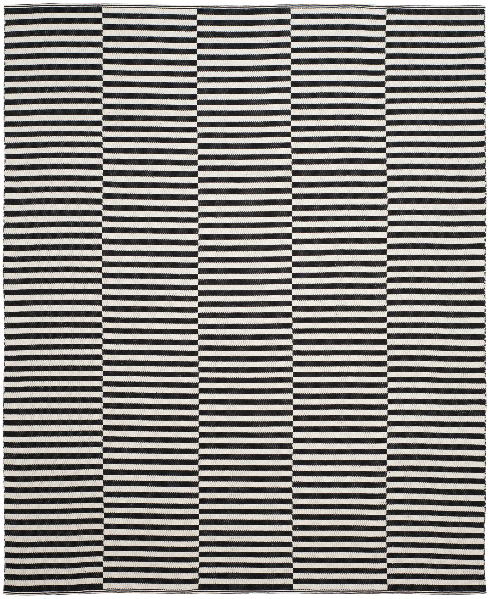 Montauk Offset Stripe Hand-Woven Cotton Rug